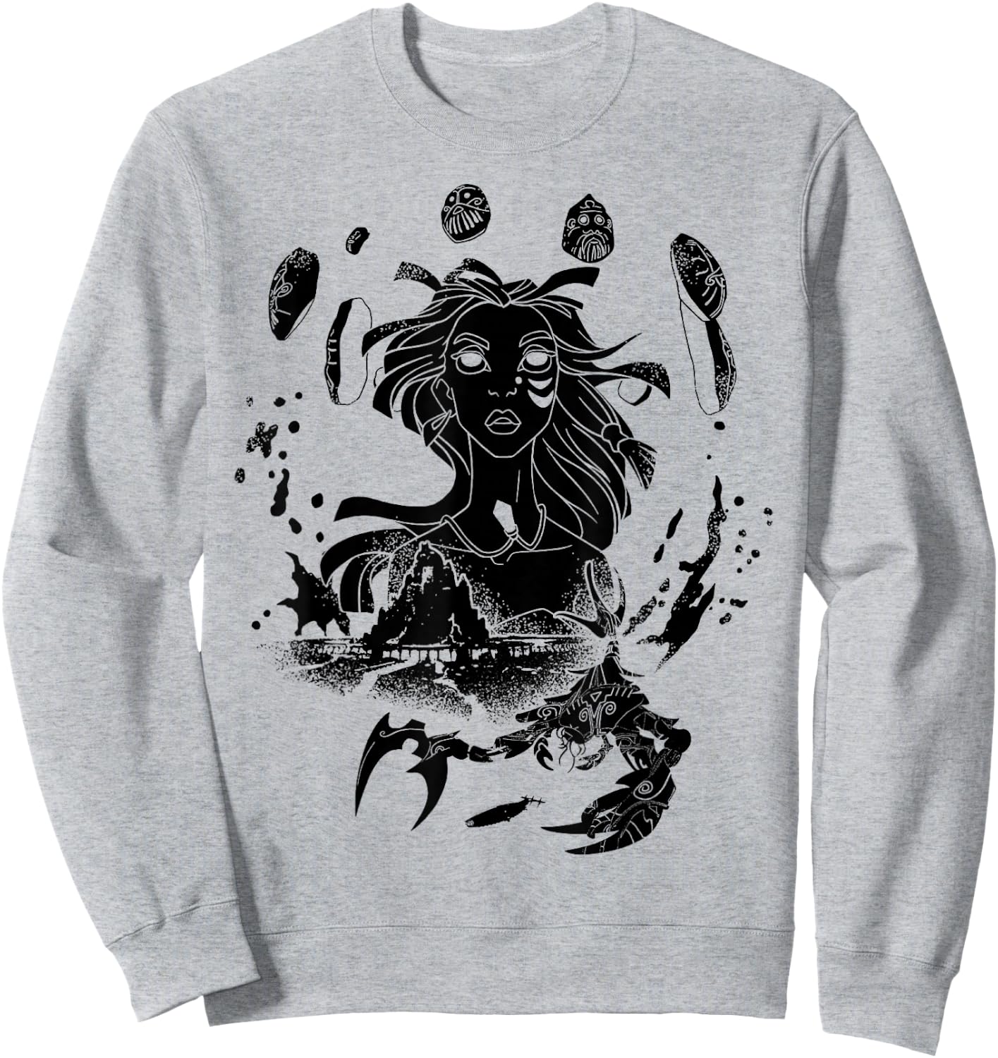 Disney Atlantis: The Lost Empire Kida Heart of Atlantis Small Sweatshirt - Sweatshirt | Ash