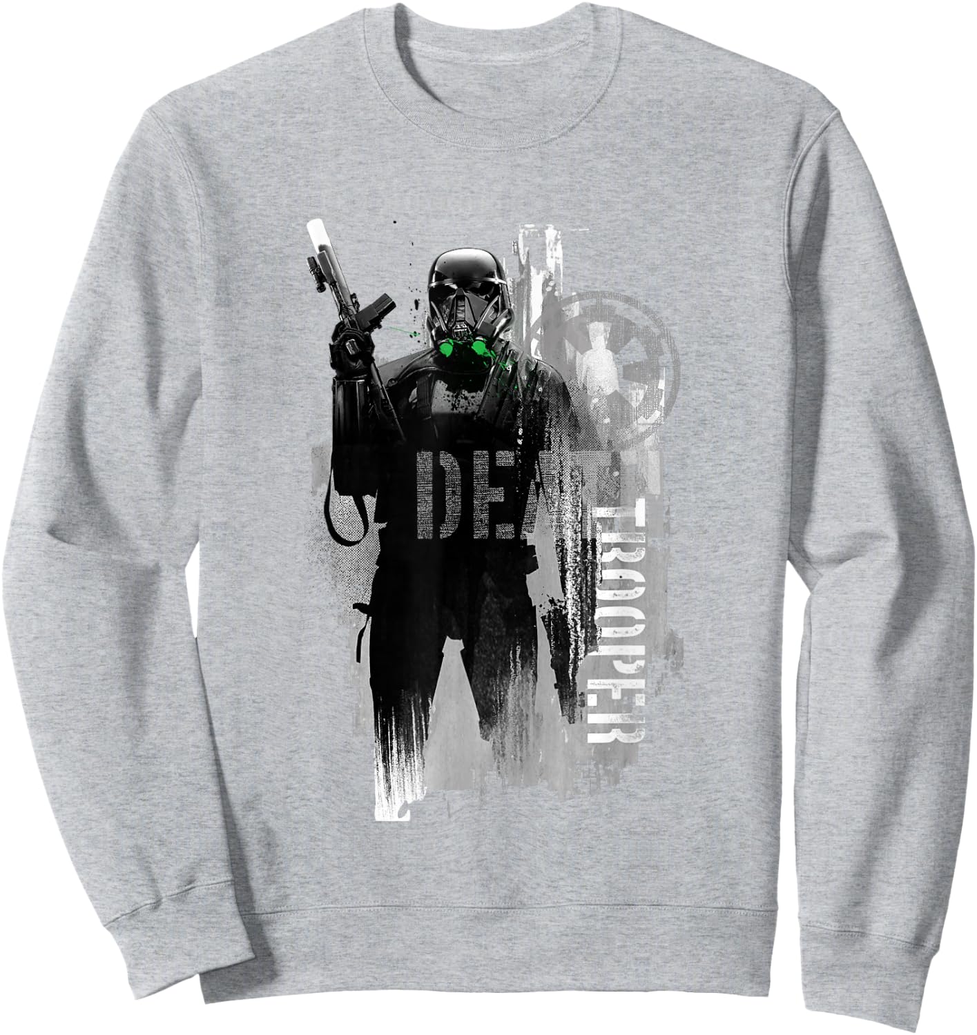 Star Wars Rogue One Iconic Death Trooper Pose Chest Poster Sweatshirt - Sweatshirt | Ash