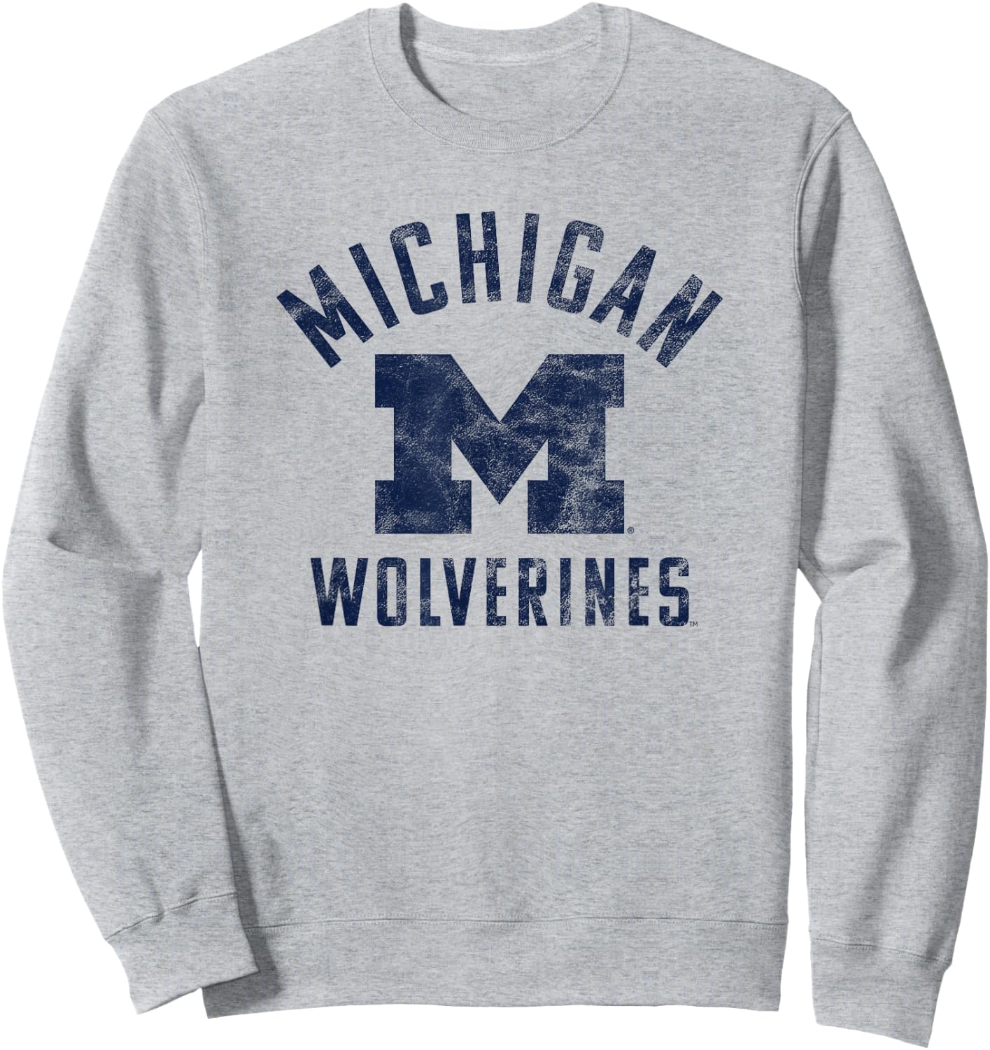 University of Michigan Wolverines U of M Large Sweatshirt - Sweatshirt | Ash