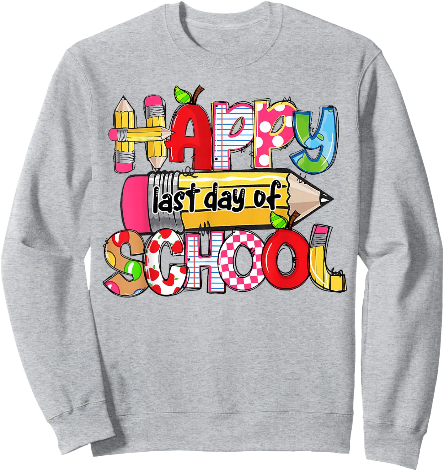 Happy Last Day of School In My Summer Era Teacher Kids Sweatshirt - Sweatshirt | Ash