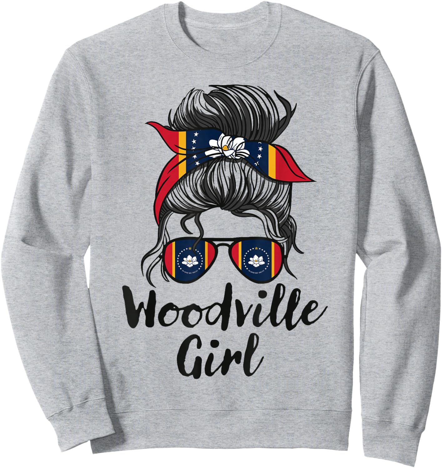 Woodville Mississippi Women Girl Sweatshirt - Sweatshirt | Ash