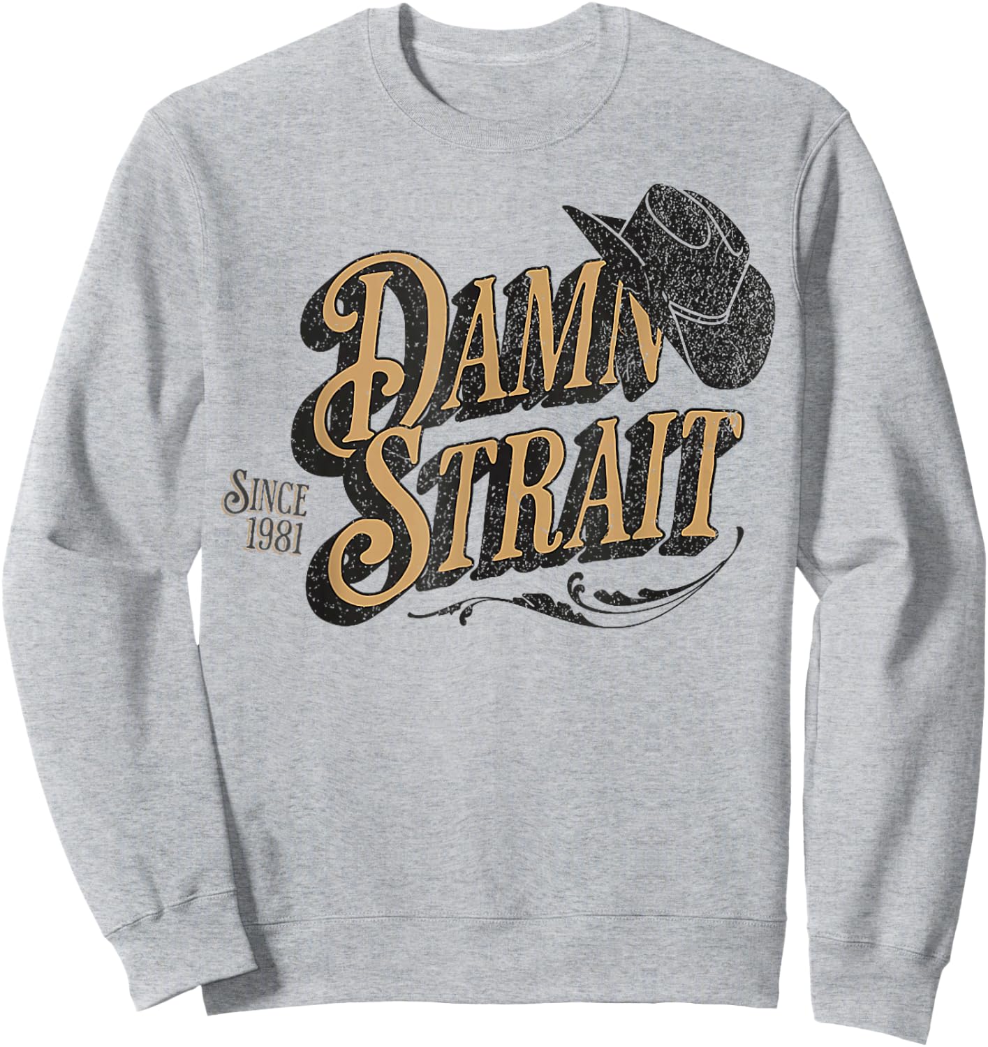 Damn Strait Sweatshirt - Sweatshirt | Ash
