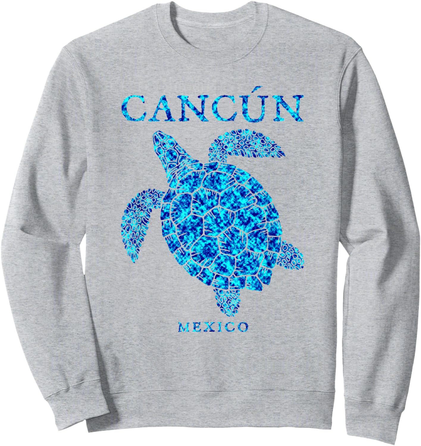 Cancun Mexico Sea Turtle Boys Girls Toddler Sweatshirt - Sweatshirt | Ash