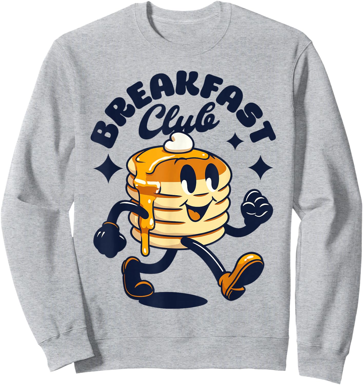 Breakfast club Retro pancakes cute pancake foodie Sweatshirt - Sweatshirt | Ash