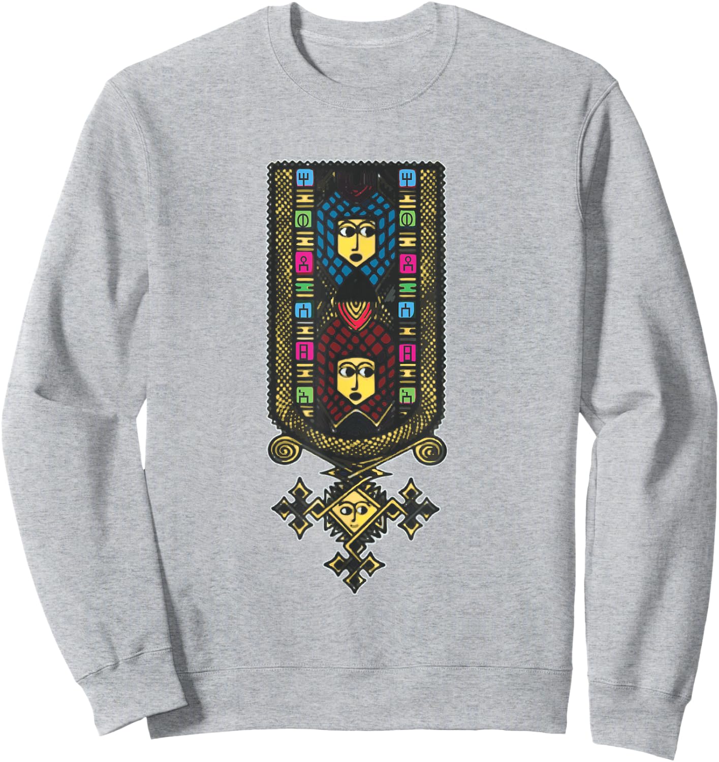 Ethiopian Traditional Eritish Traditional Sweatshirt - Sweatshirt | Ash