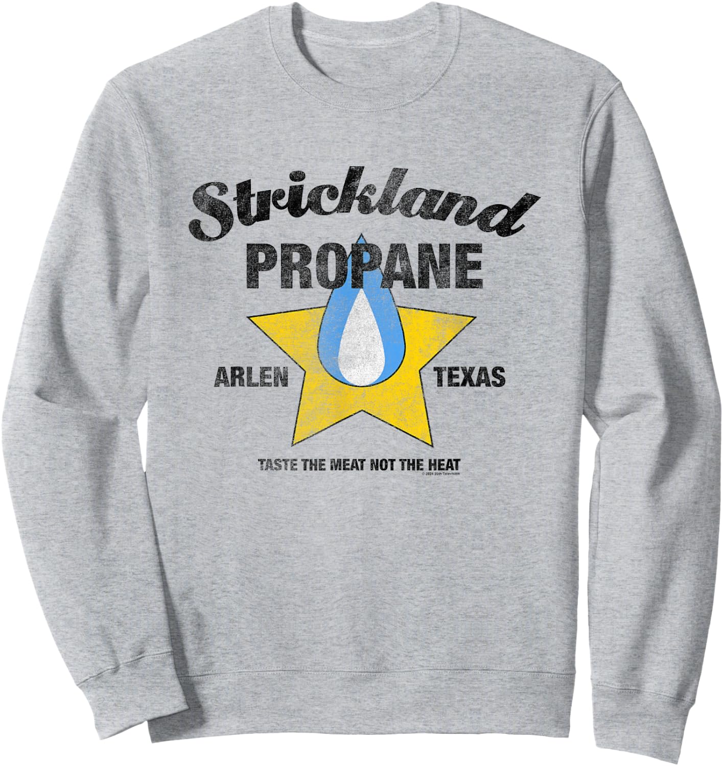King Of The Hill Strickland Propane Arlen Texas Retro Logo Sweatshirt - Sweatshirt | Ash