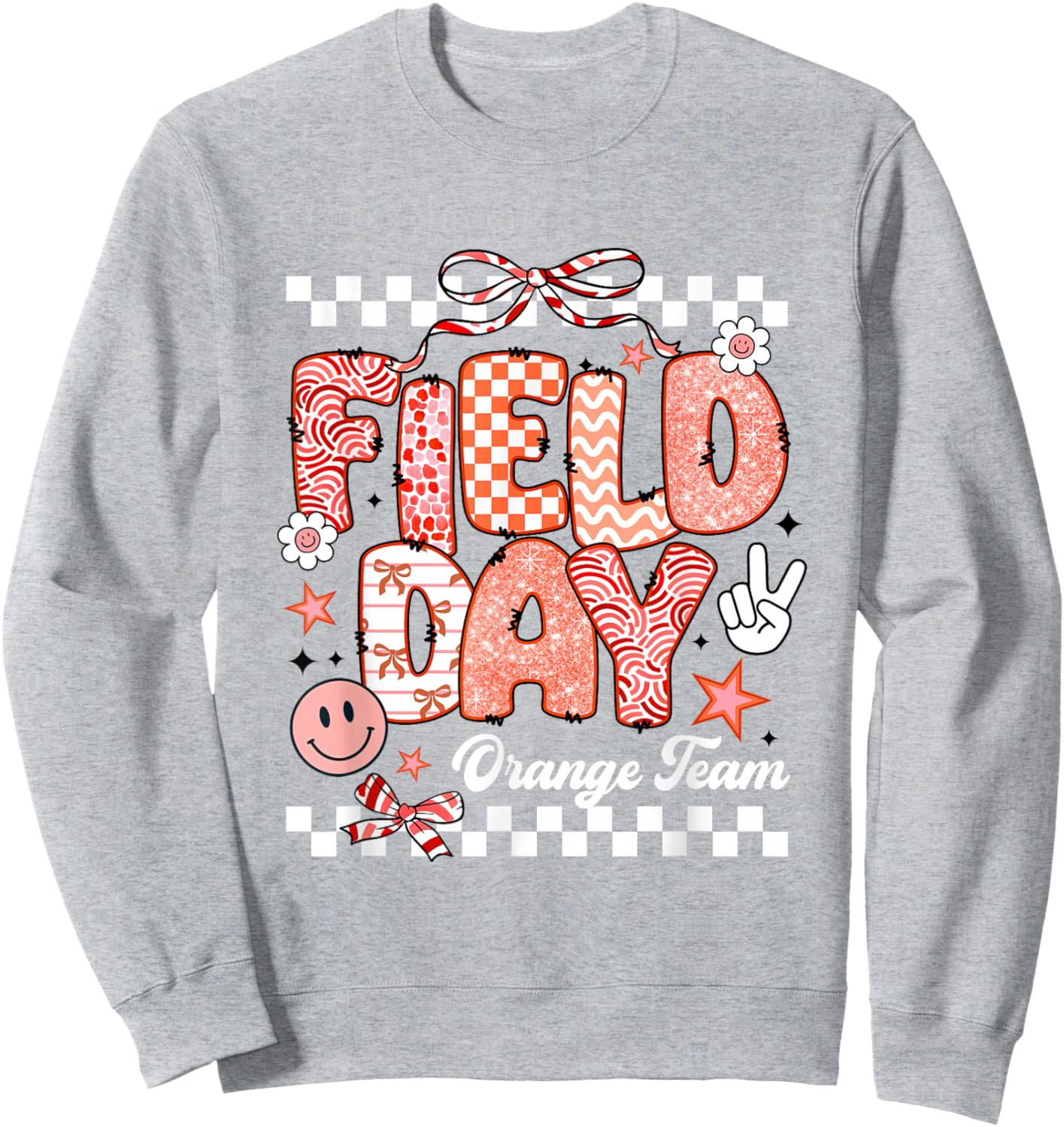 Orange Team Field Day 2026 Let The Games Begin Teacher Kids Sweatshirt - Sweatshirt | Ash
