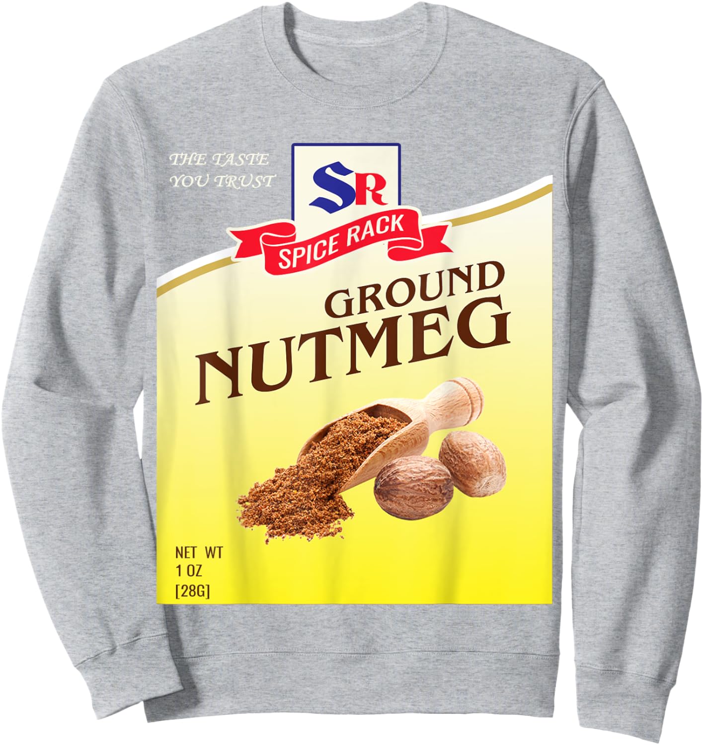 Ground Nutmeg Halloween Costume Unique Fun Foodie Sweatshirt - Sweatshirt | Ash