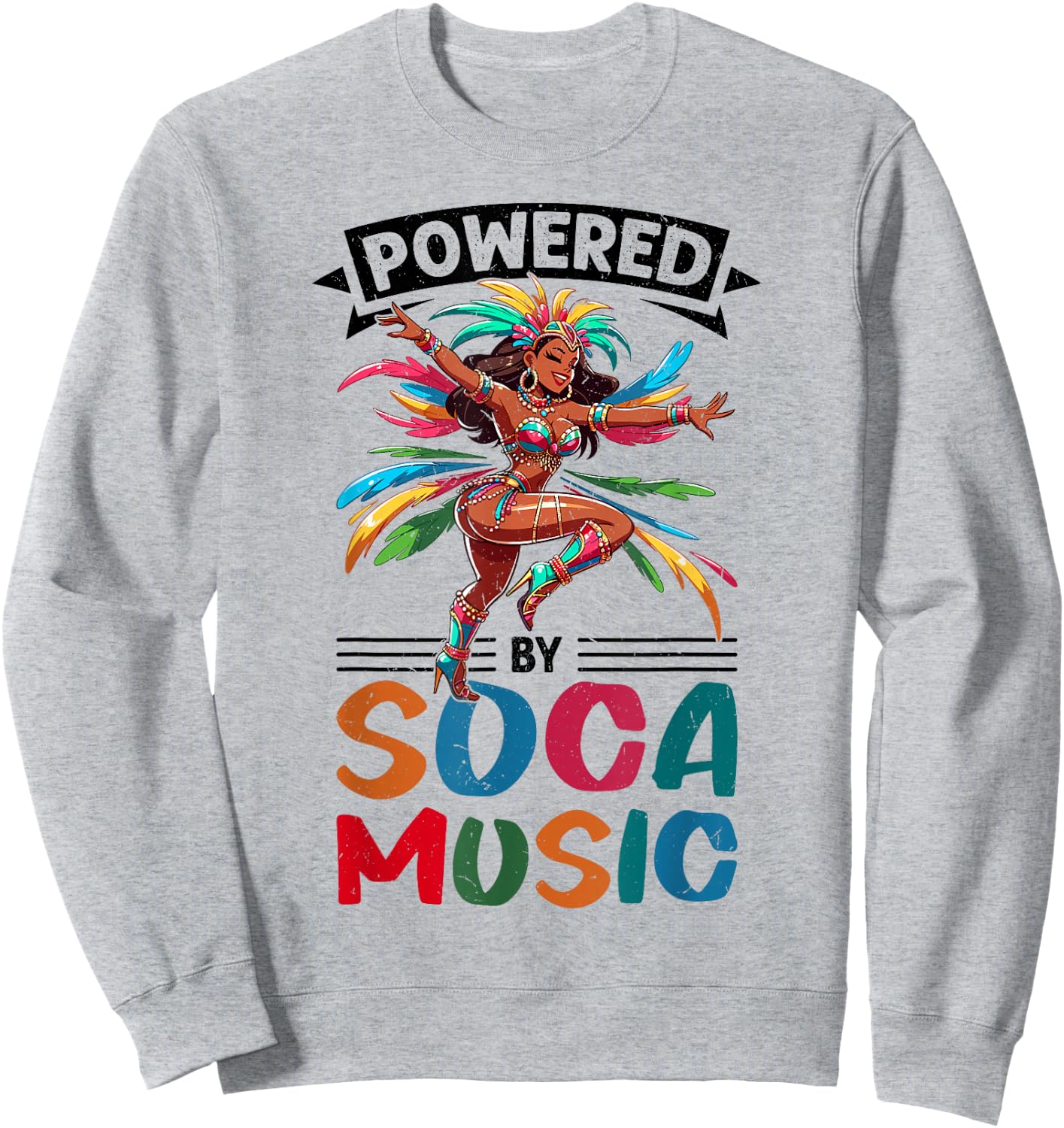 Caribbean Carnival Soca Dance Sweatshirt - Sweatshirt | Ash