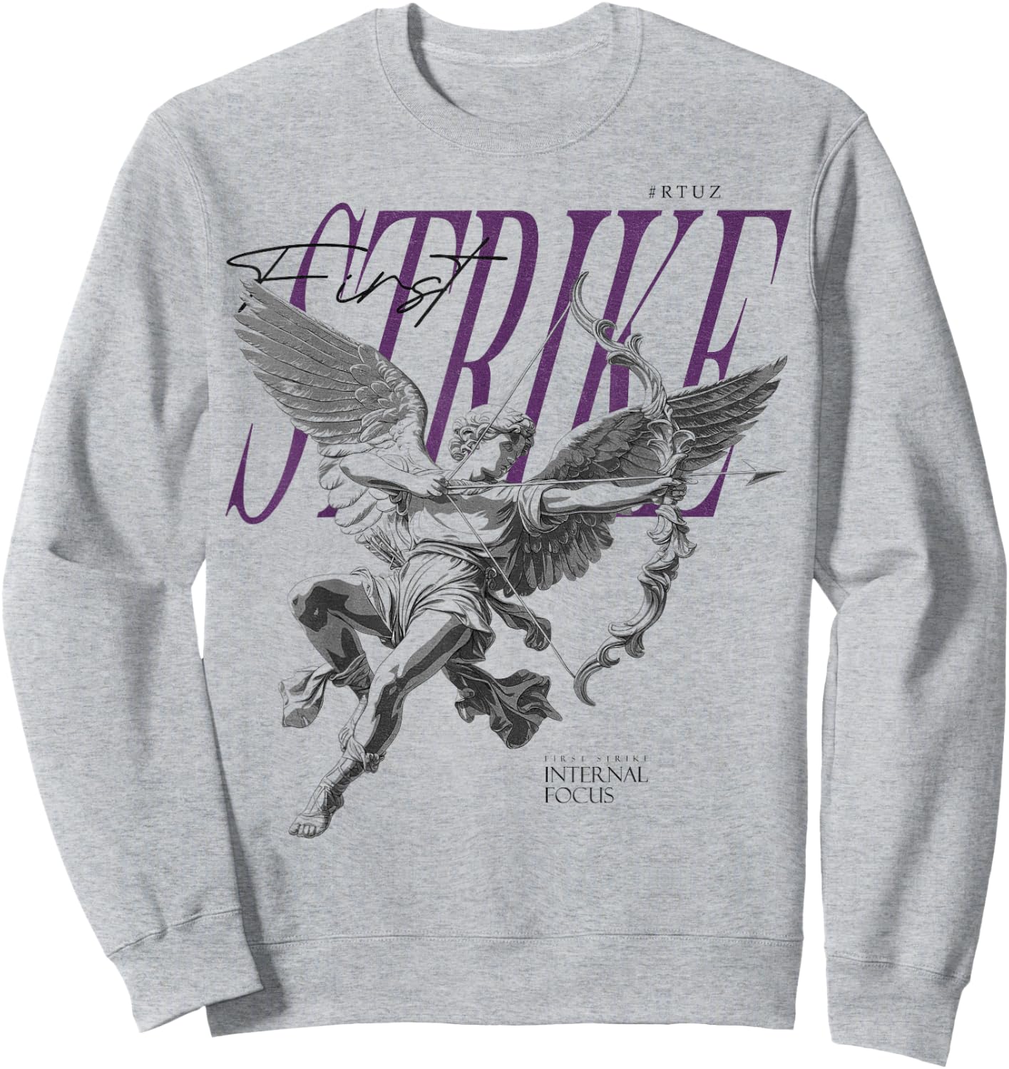 Aesthetic Clothes Vintage Streetwear Fashion Women Men Angel Sweatshirt - Sweatshirt | Ash