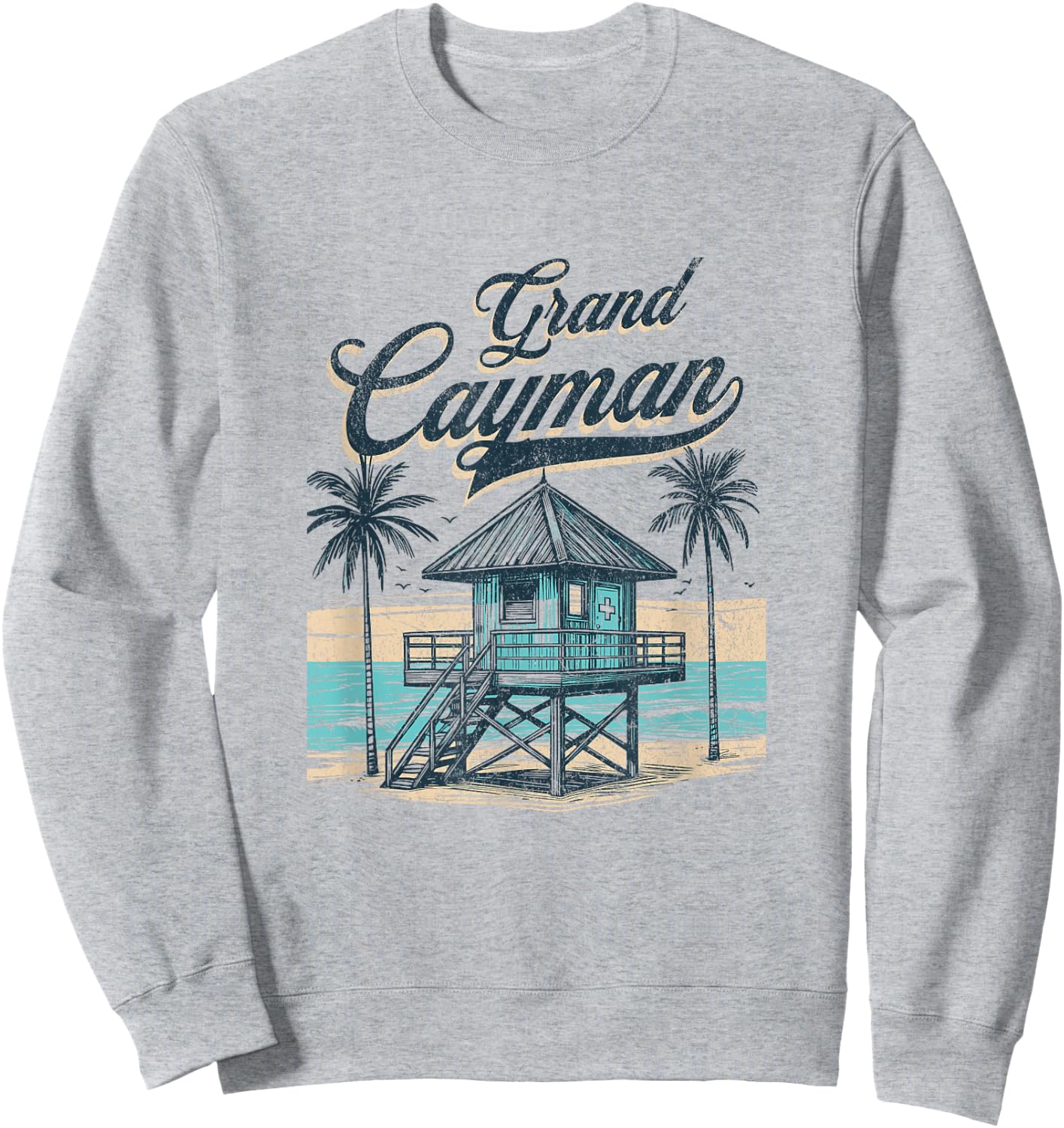 Grand Cayman Souvenir Cayman Islands Sweatshirt - Sweatshirt | Ash