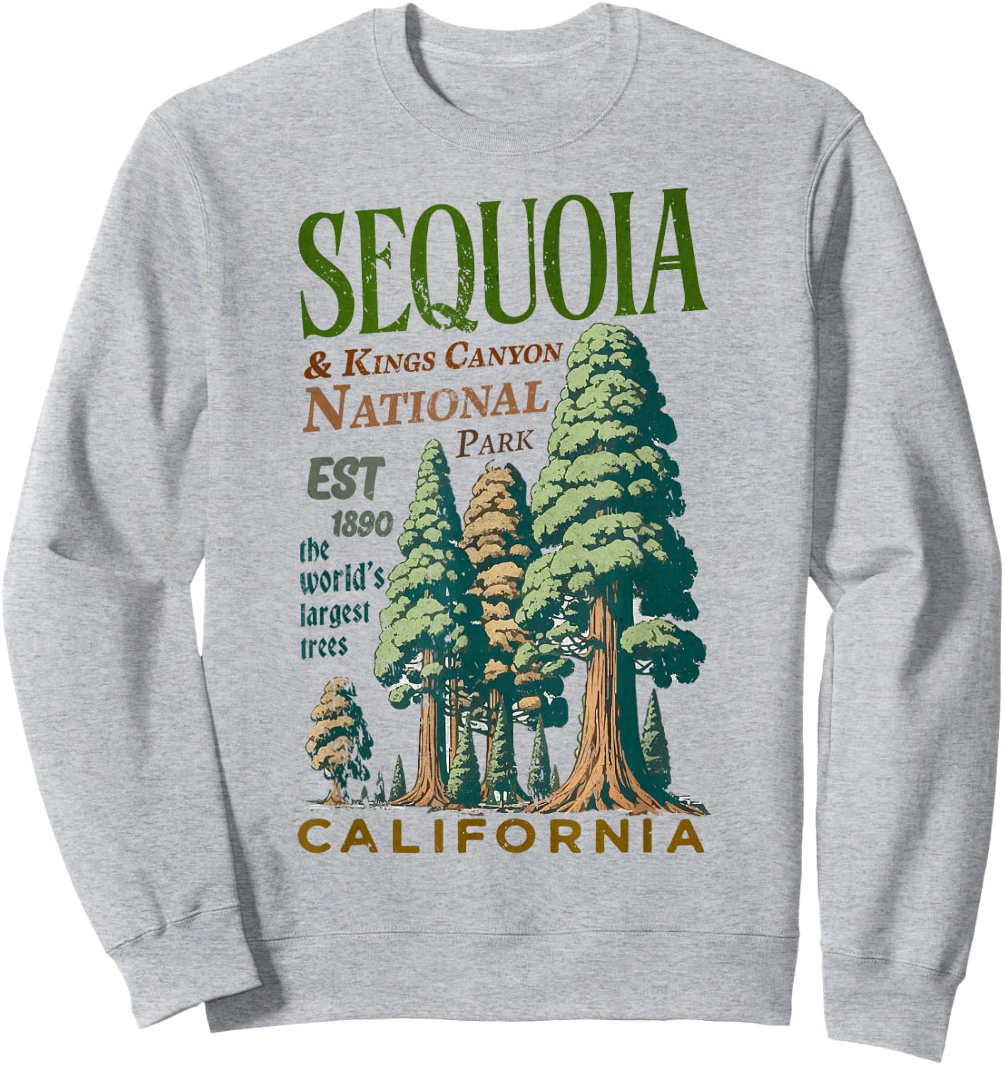 Sequoia Kings Canyon National Parks Sweatshirt - Sweatshirt | Ash