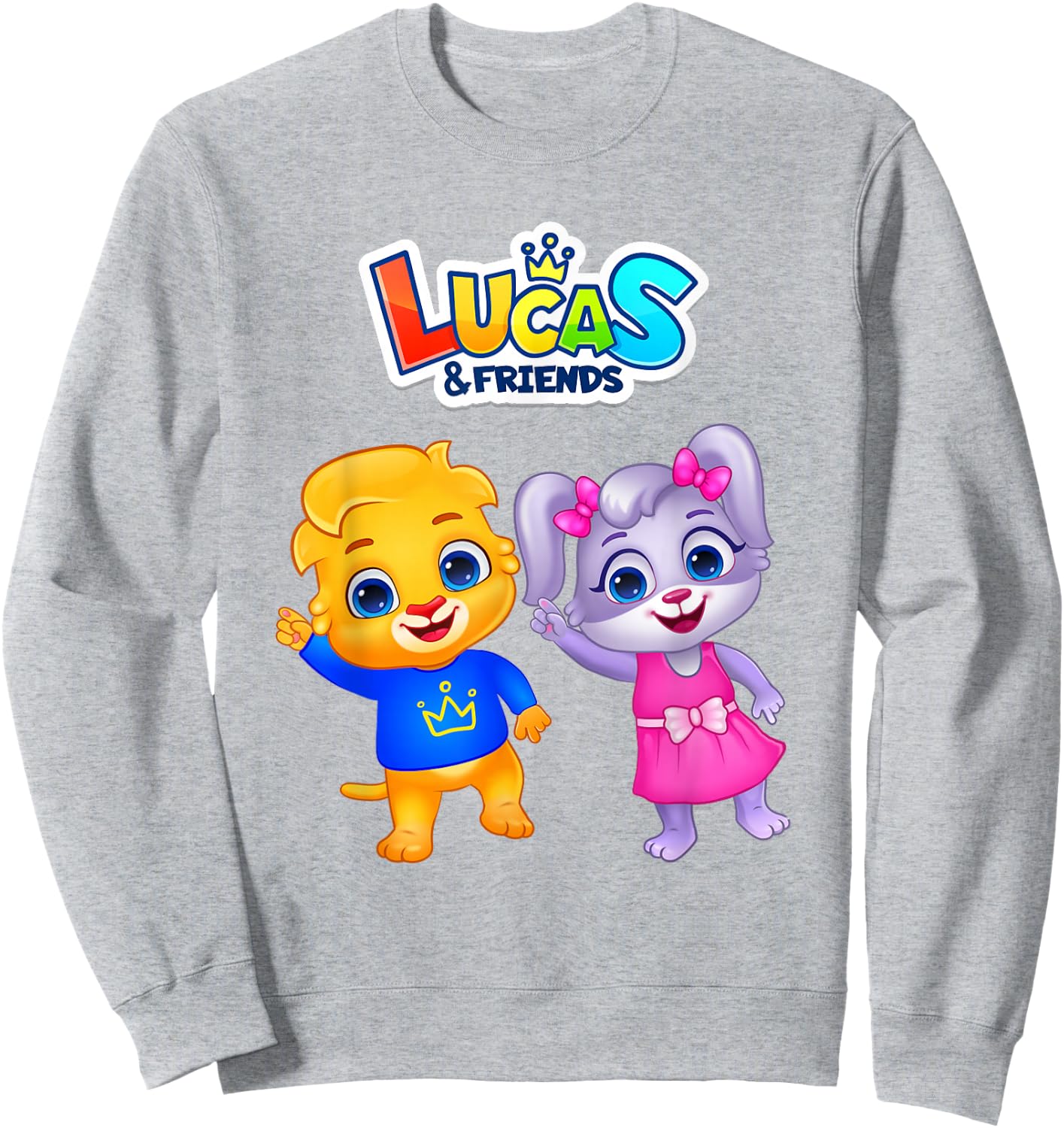 Friendship and Fun | Lucas & Friends By RV AppStudios Sweatshirt - Sweatshirt | Ash