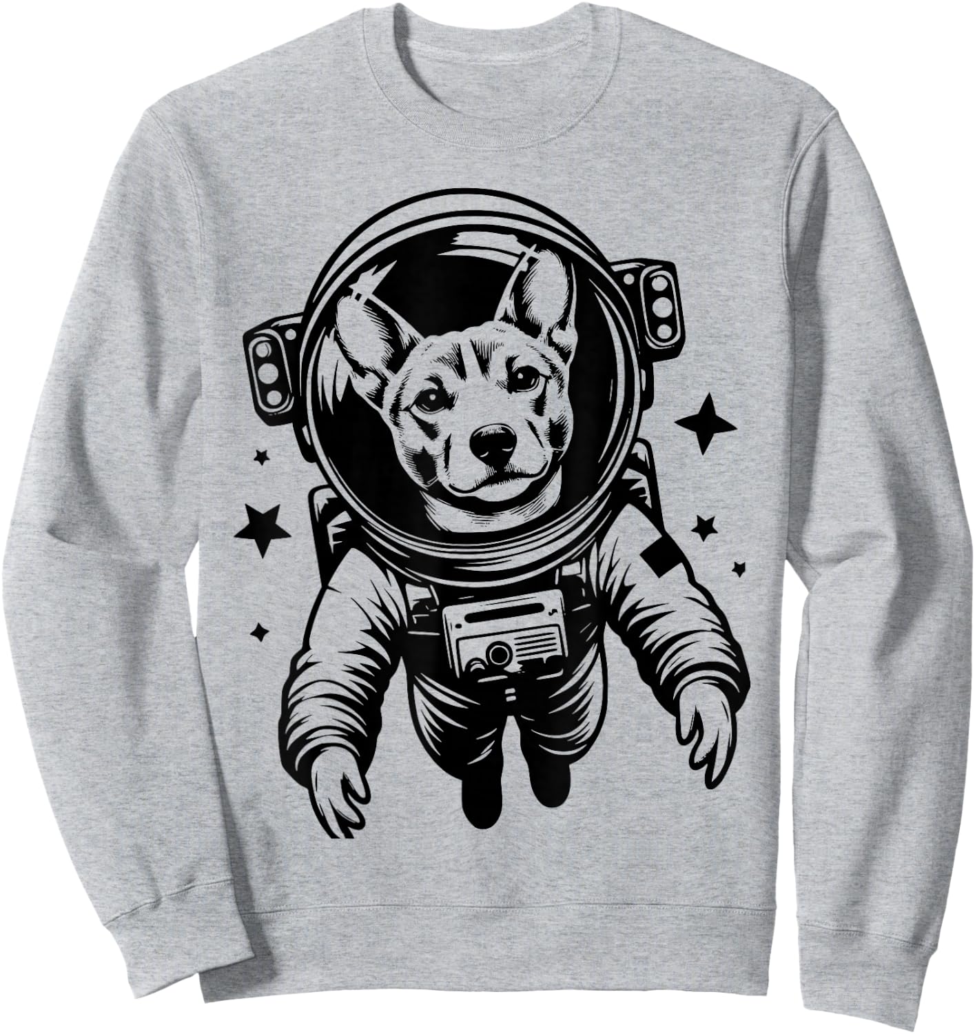 Dog Dad Mom Space - Astronaut Basenji Women Sweatshirt - Sweatshirt | Ash