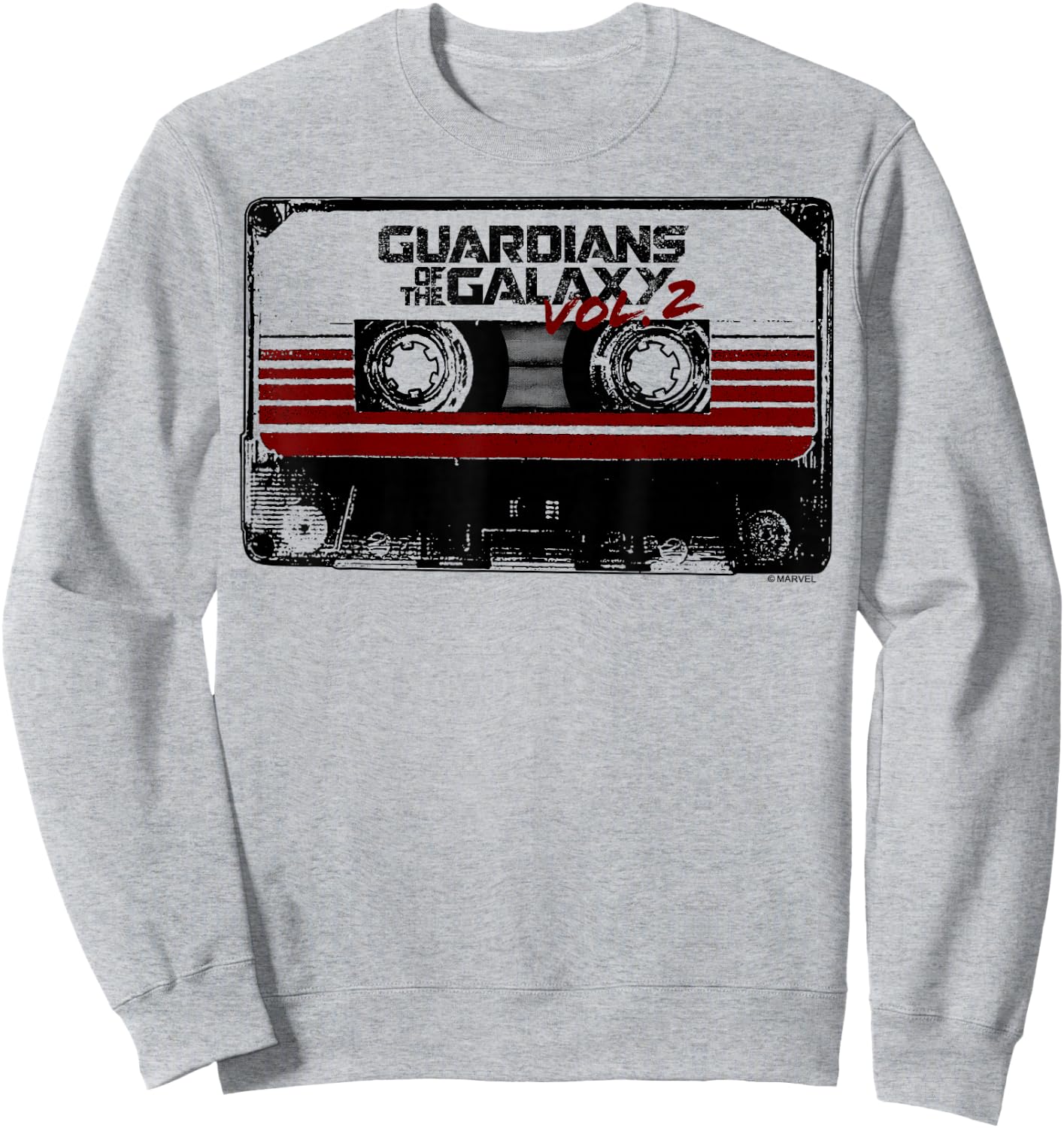 Marvel Guardians of The Galaxy Vol 2 Awesome Mix Tape Logo Sweatshirt - Sweatshirt | Ash