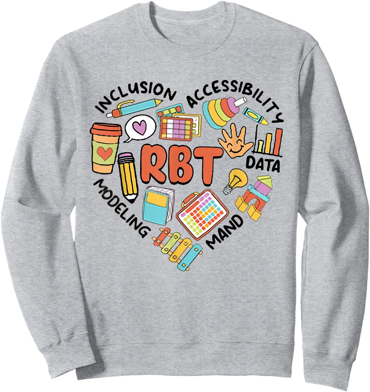 Retro Register Behavior Technician RBT Analyst ABA Therapist Sweatshirt - Sweatshirt | Ash