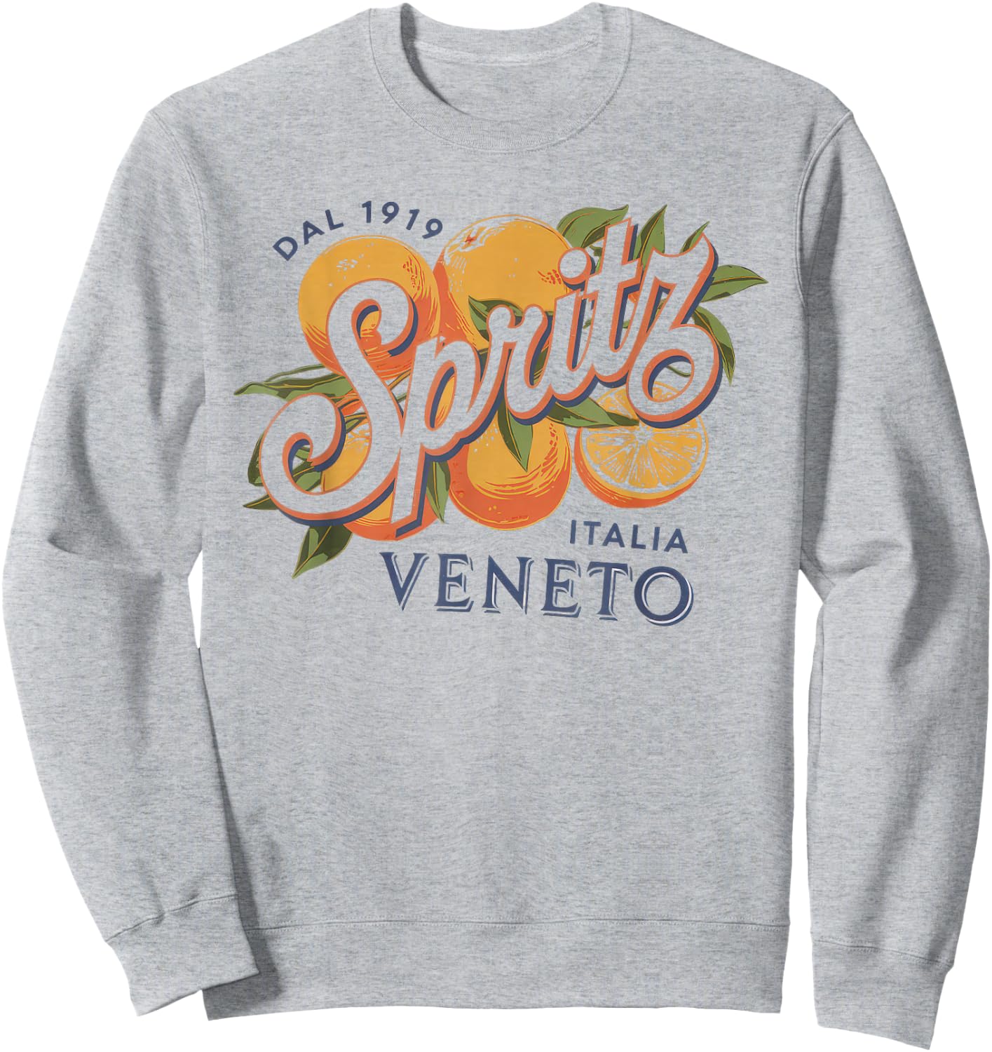 Spritz Veneto Italia Vintage Orange Wine Cocktail Sweatshirt - Sweatshirt | Ash