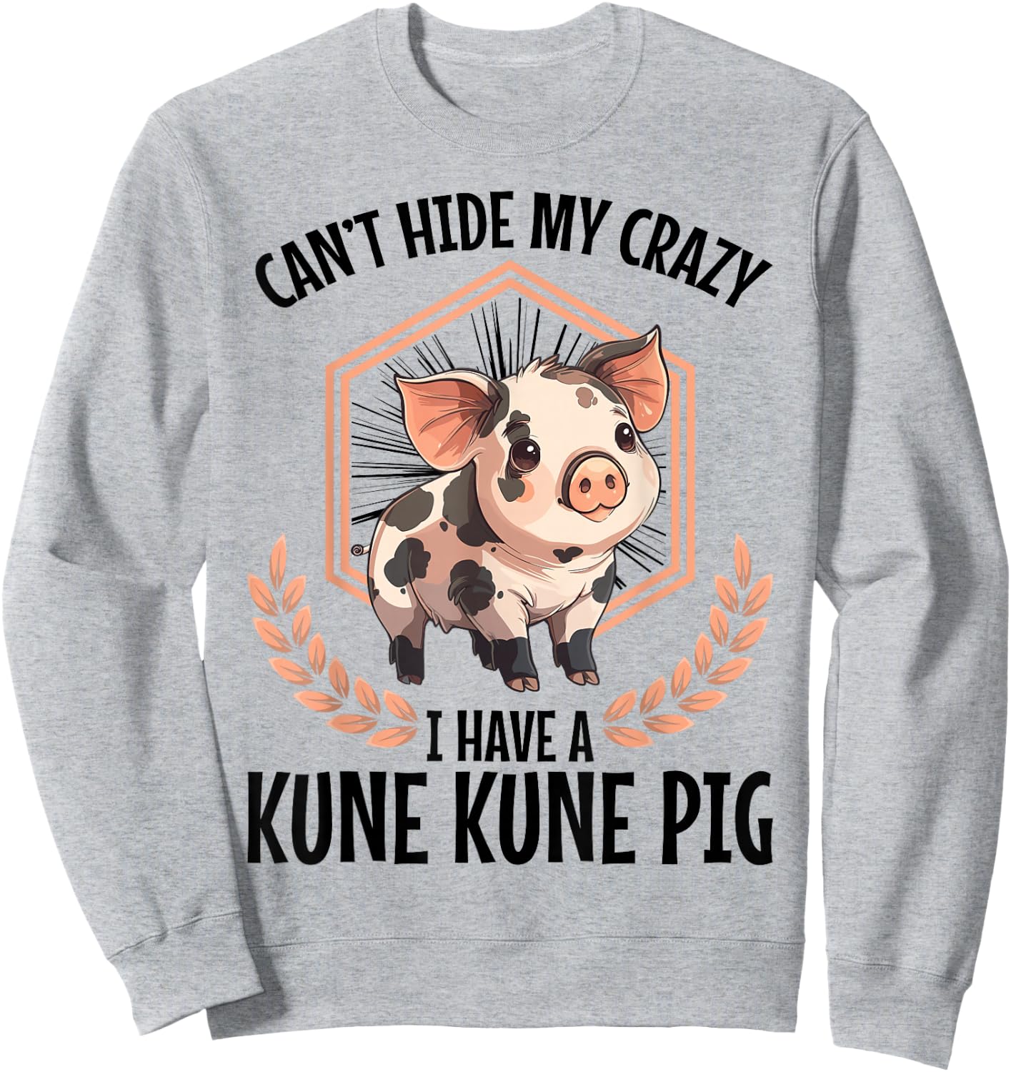 Kune Kune Pig Dad Pig Breeder Supplies Kunekune Pig Sweatshirt - Sweatshirt | Ash