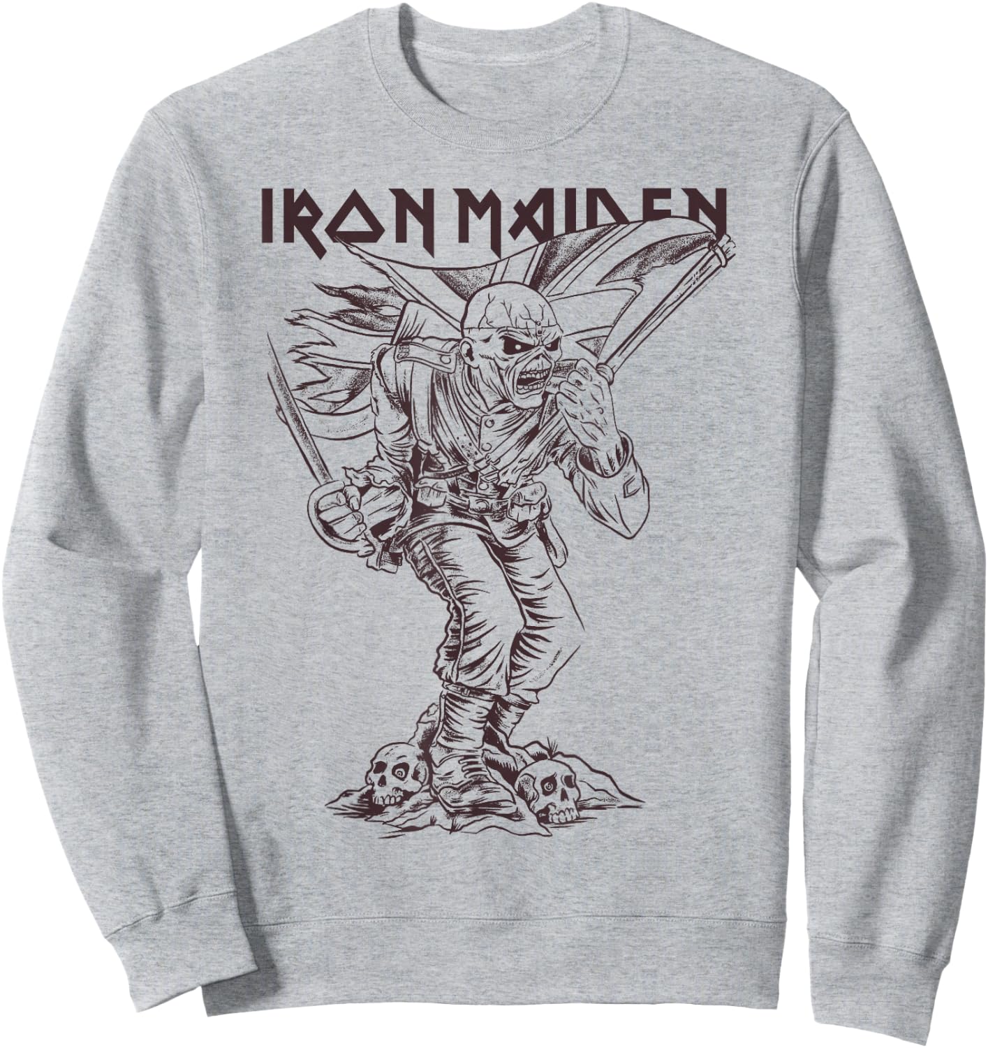 Iron Maiden - Piece of Mind Graphic Novel Trooper Red Sweatshirt - Sweatshirt | Ash