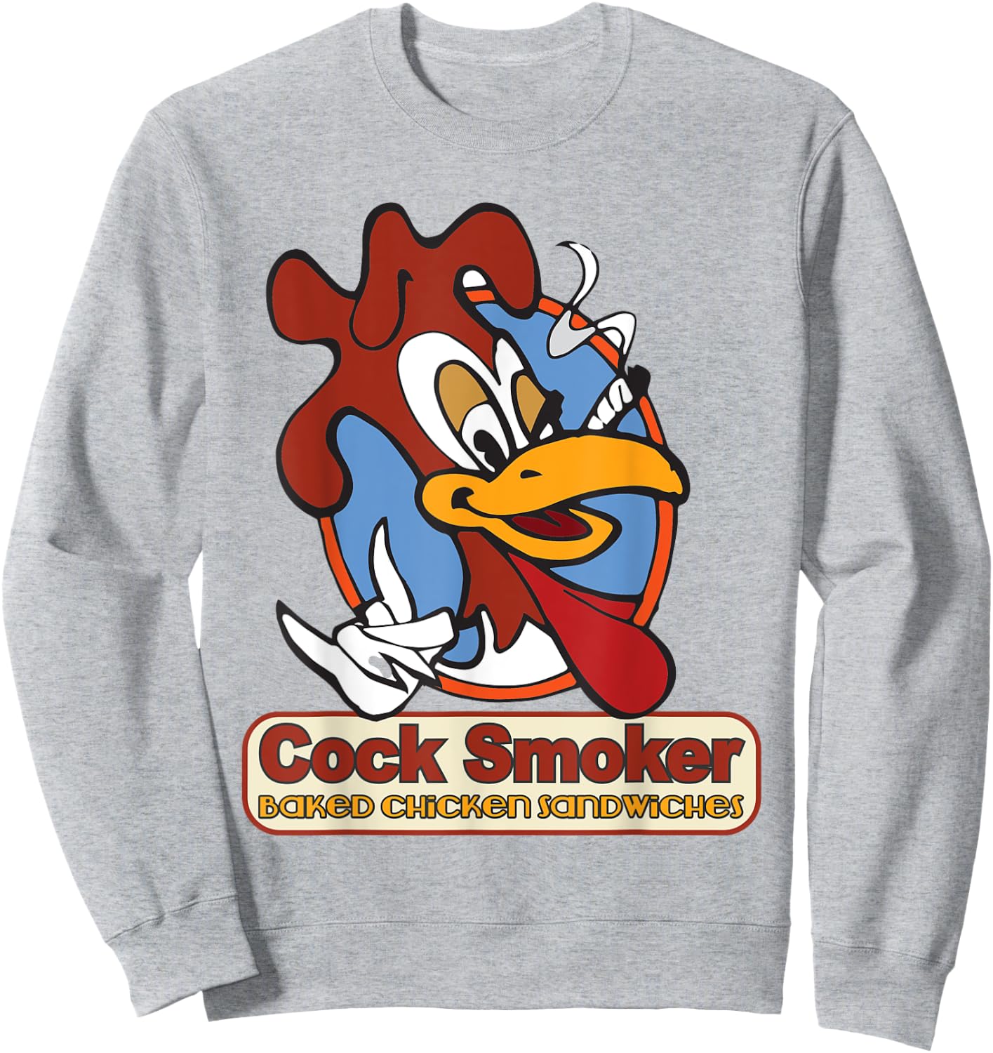 Kevin Smith Jay & Silent Bob Reboot Cock Smoker Logo Sweatshirt - Sweatshirt | Ash