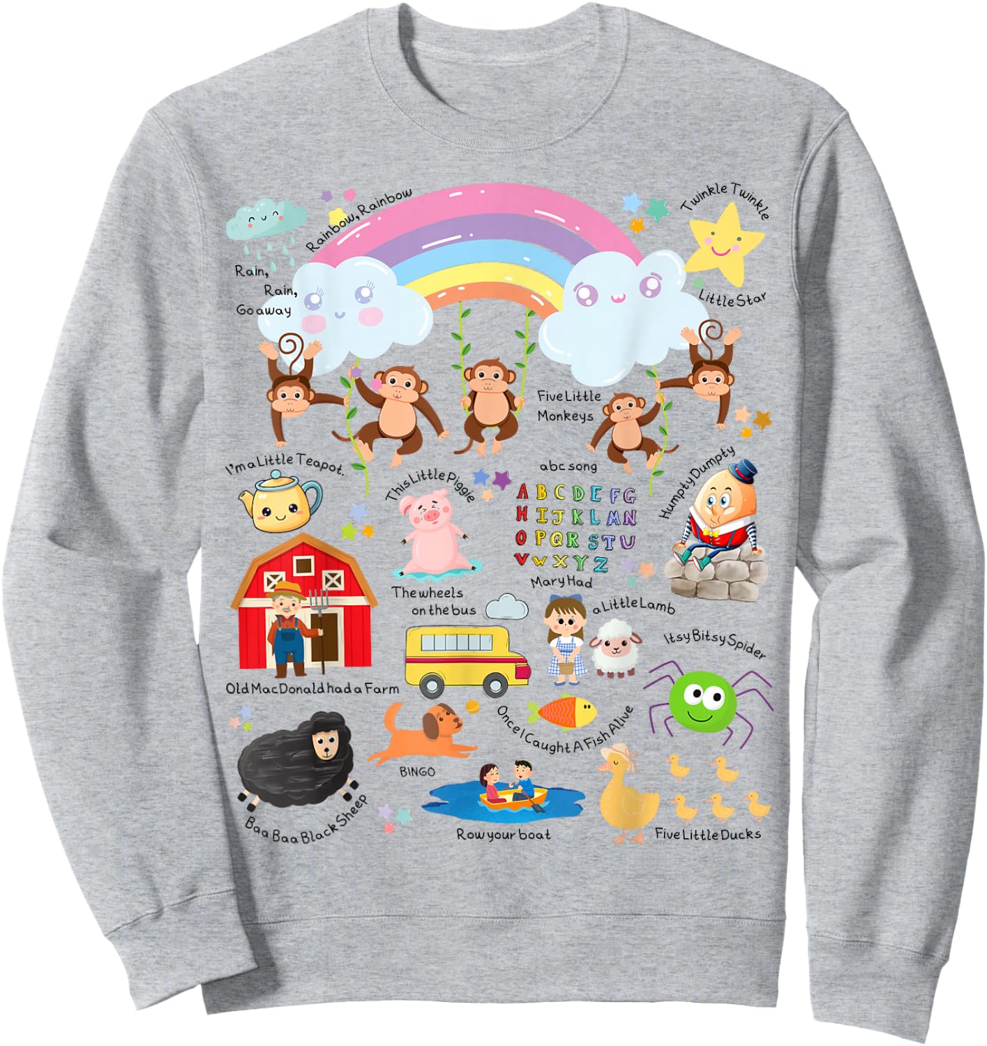 Storytime Story Telling Nursery Rhymes Children's Librarian Sweatshirt - Sweatshirt | Ash