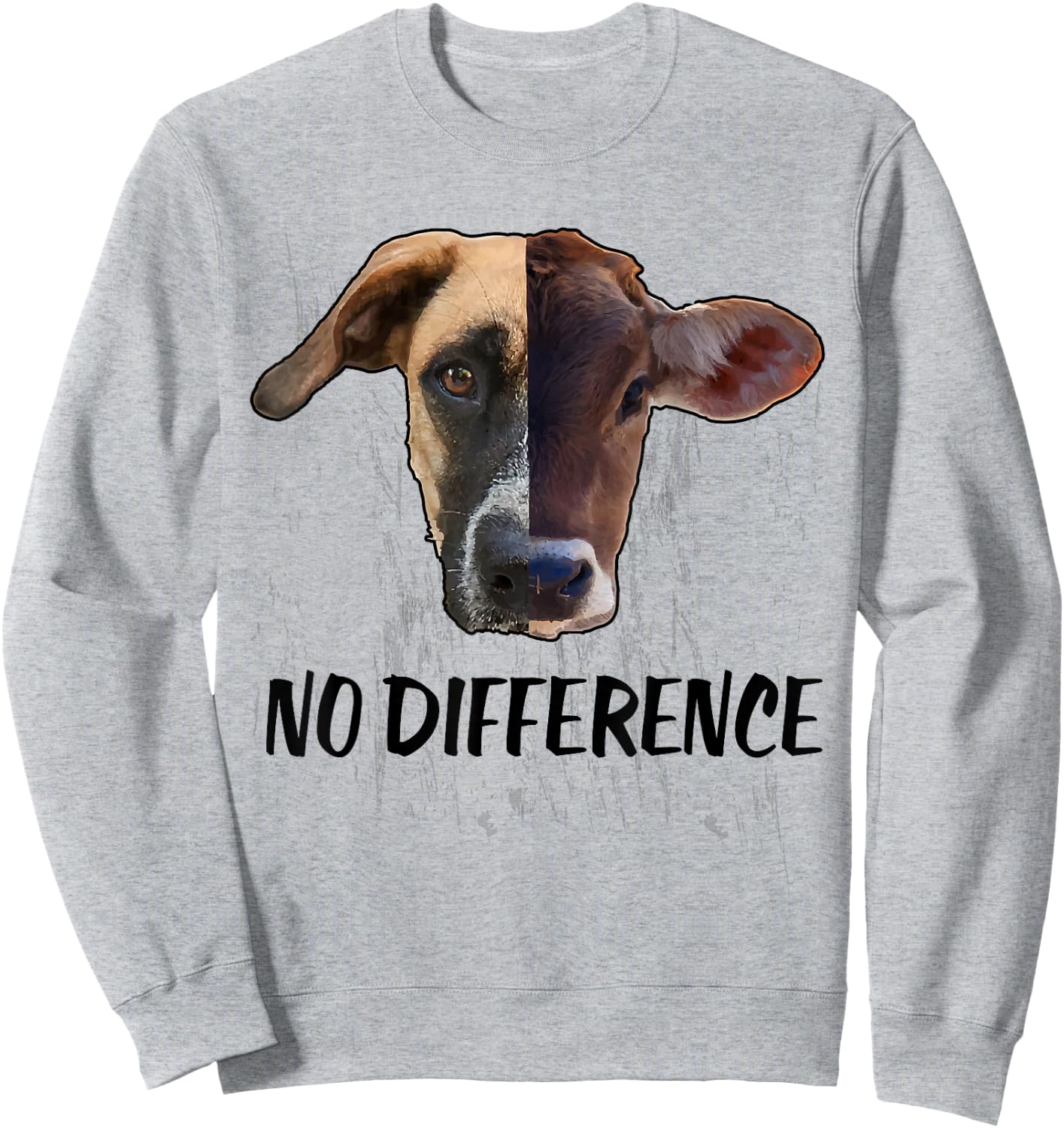 No Difference Shirt Vegan Apparel Women Difference Vegan Sweatshirt - Sweatshirt | Ash