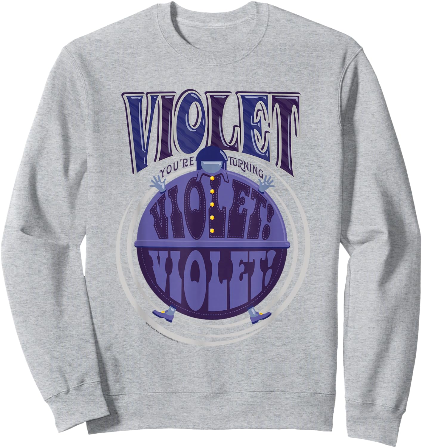 Willy Wonka & the Chocolate Factory Violet Logo Sweatshirt - Sweatshirt | Ash