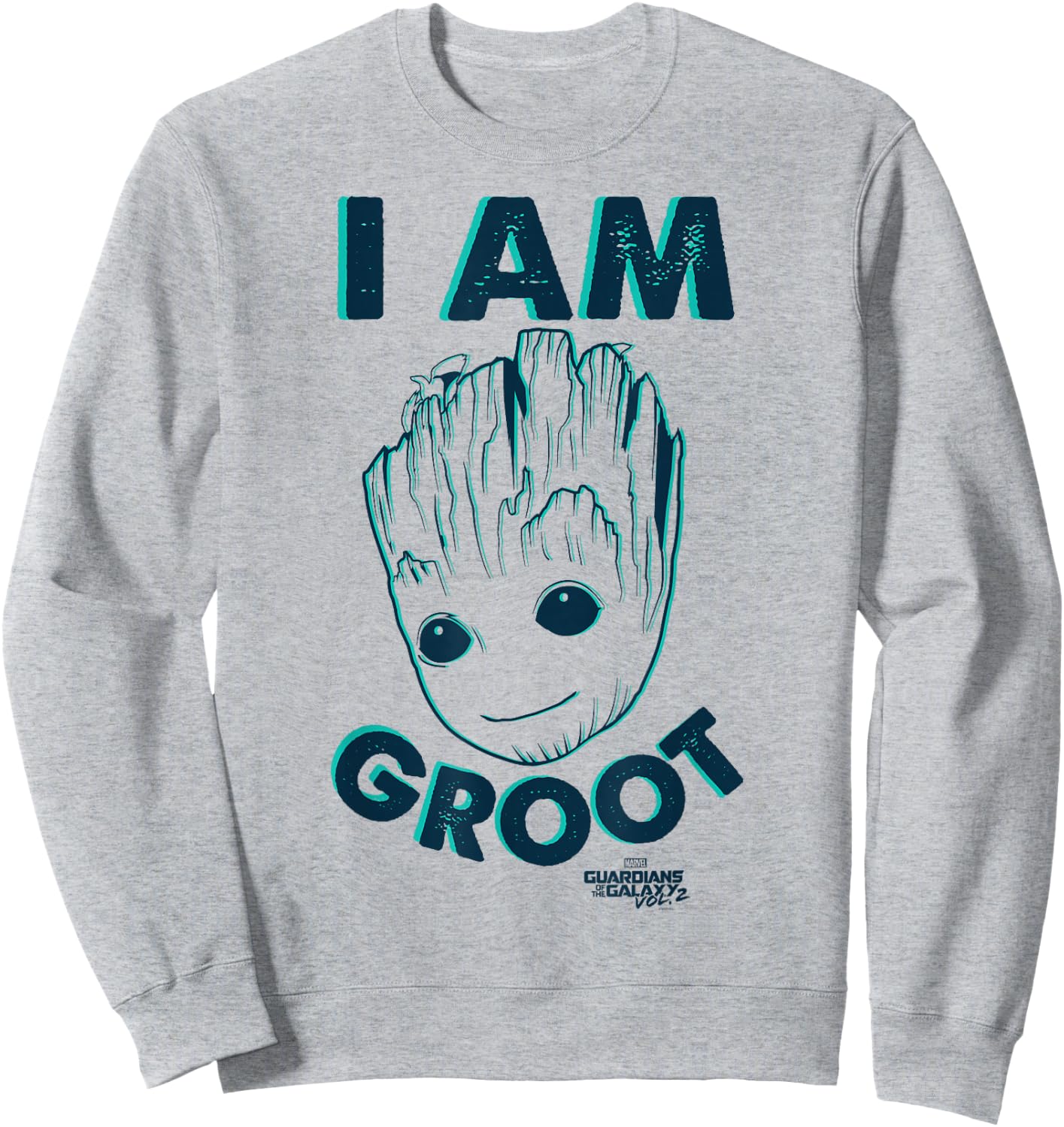 Marvel Guardians of The Galaxy Vol 2 Baby Groot Neon Sketch Sweatshirt - Sweatshirt | Ash