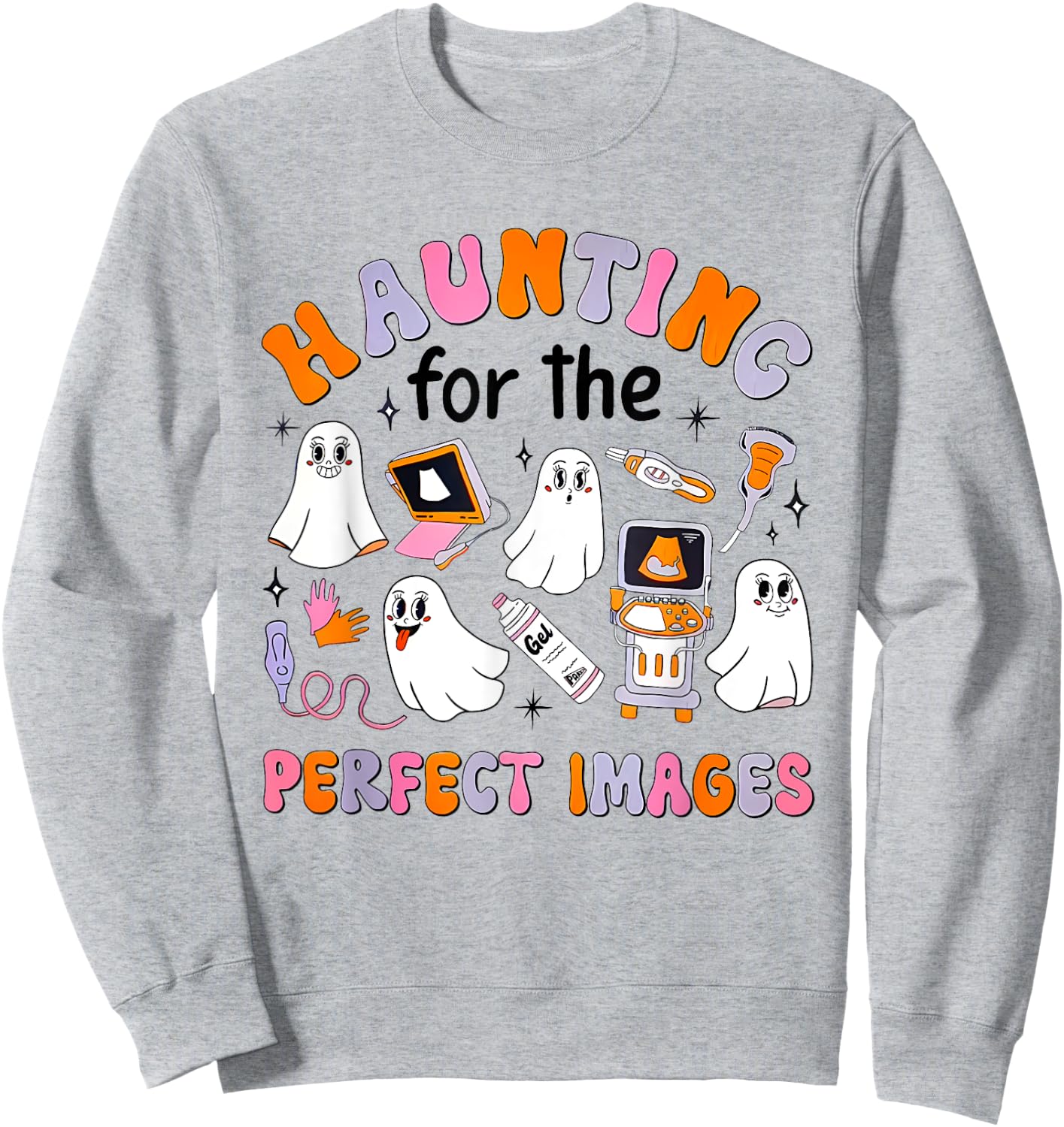 Haunting For The Perfect Images Halloween Sono Tech CT MRI Sweatshirt - Sweatshirt | Ash