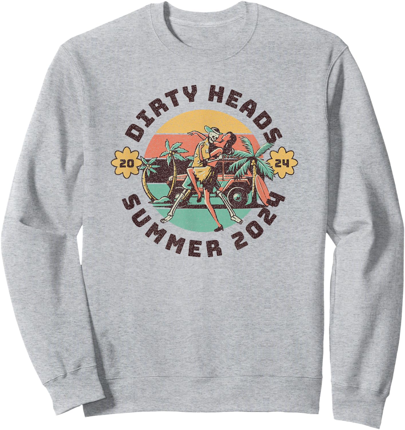 Vintage Dirty Heads in retro Funny style Sweatshirt - Sweatshirt | Ash