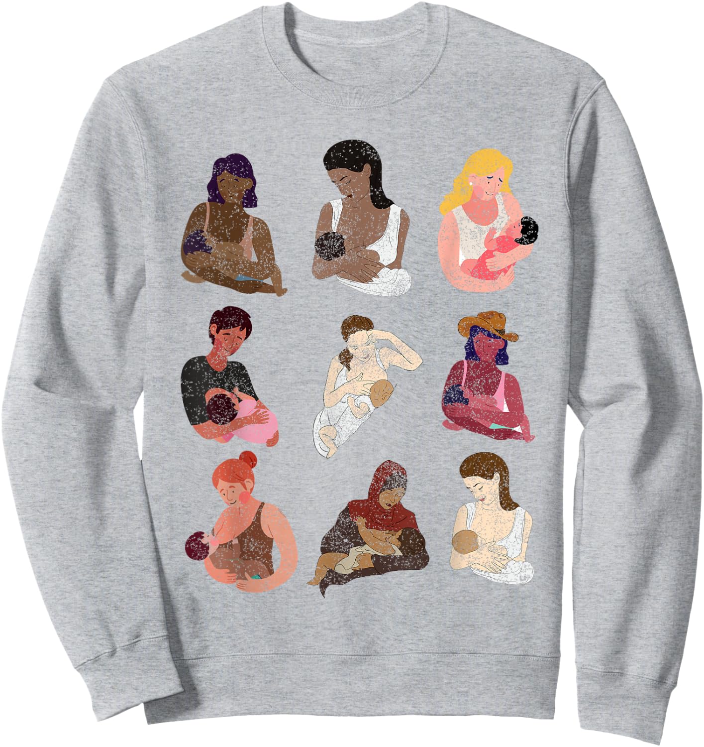 Thank You for Breastfeeding Peer Counselor Lactation Consul Sweatshirt - Sweatshirt | Ash