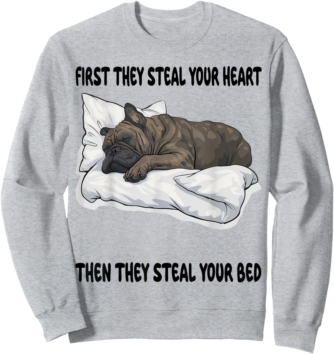 Cane Corso Sleeping Pajamas Nightgown Sweatshirt - Sweatshirt | Ash
