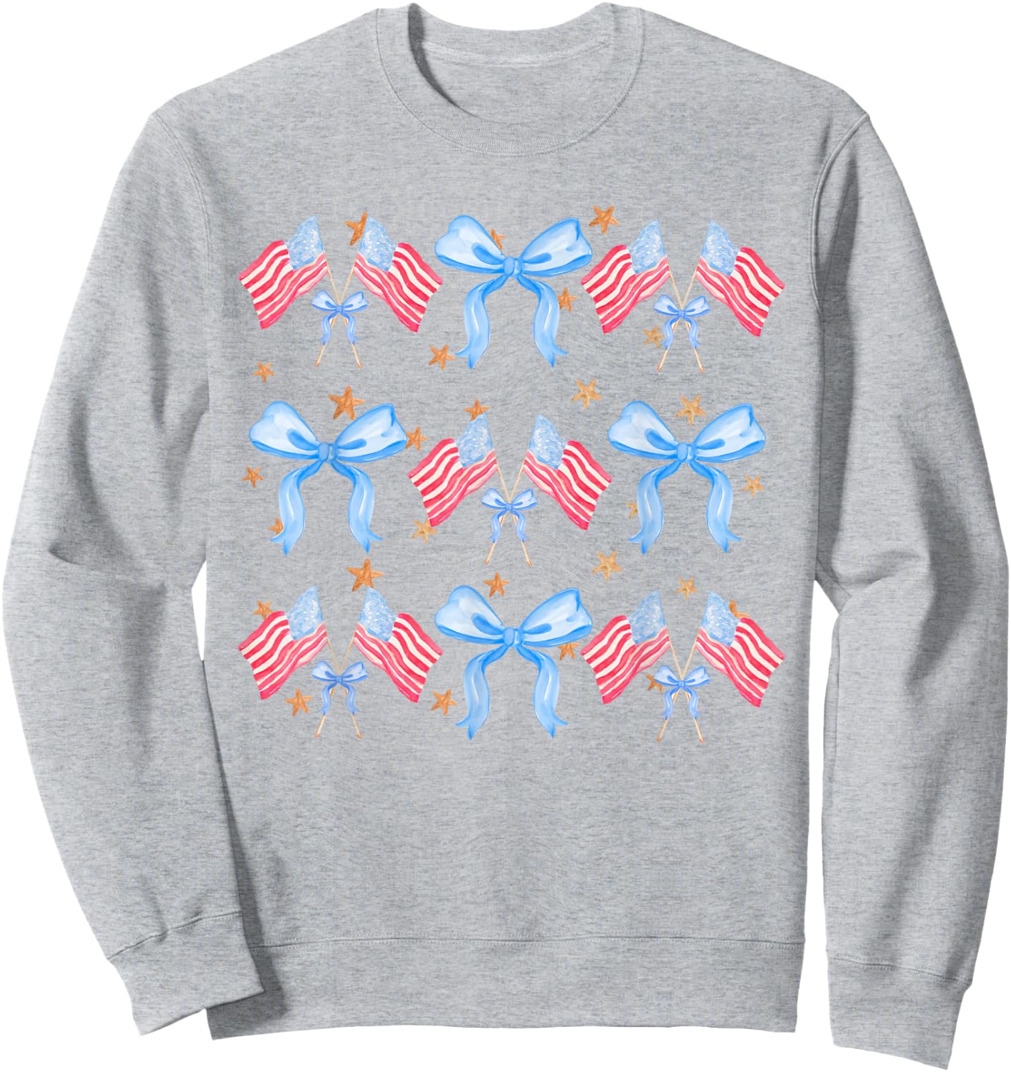 Patriotic Coquette 4th July American Flag Independence Day Men Sweatshirt - Sweatshirt | Ash