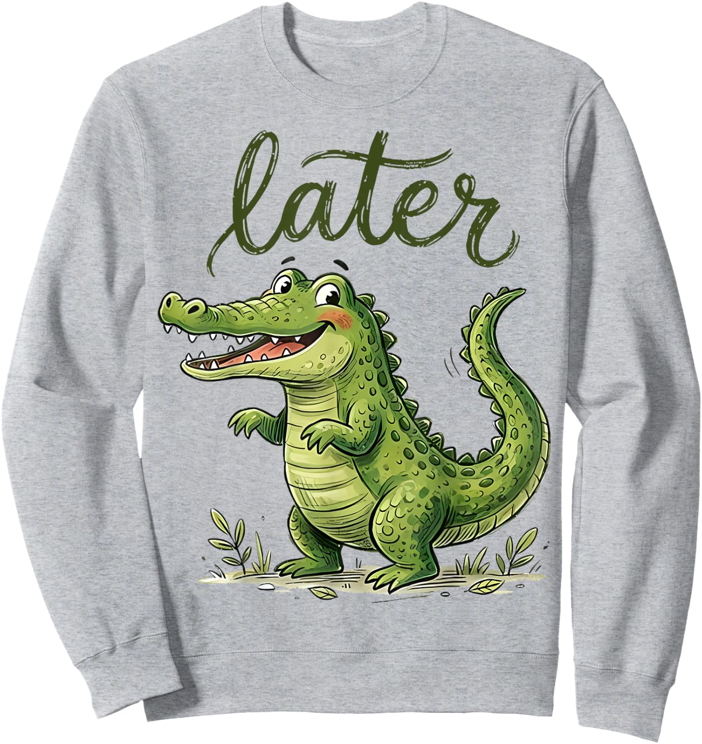 See You Later Teacher Summer Alligator Last Day of School Sweatshirt - Sweatshirt | Ash