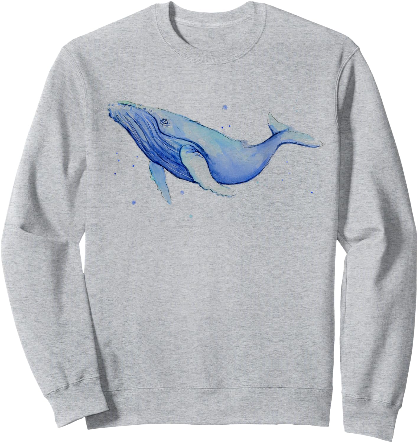 Humpback Whale Sweatshirt - Sweatshirt | Ash