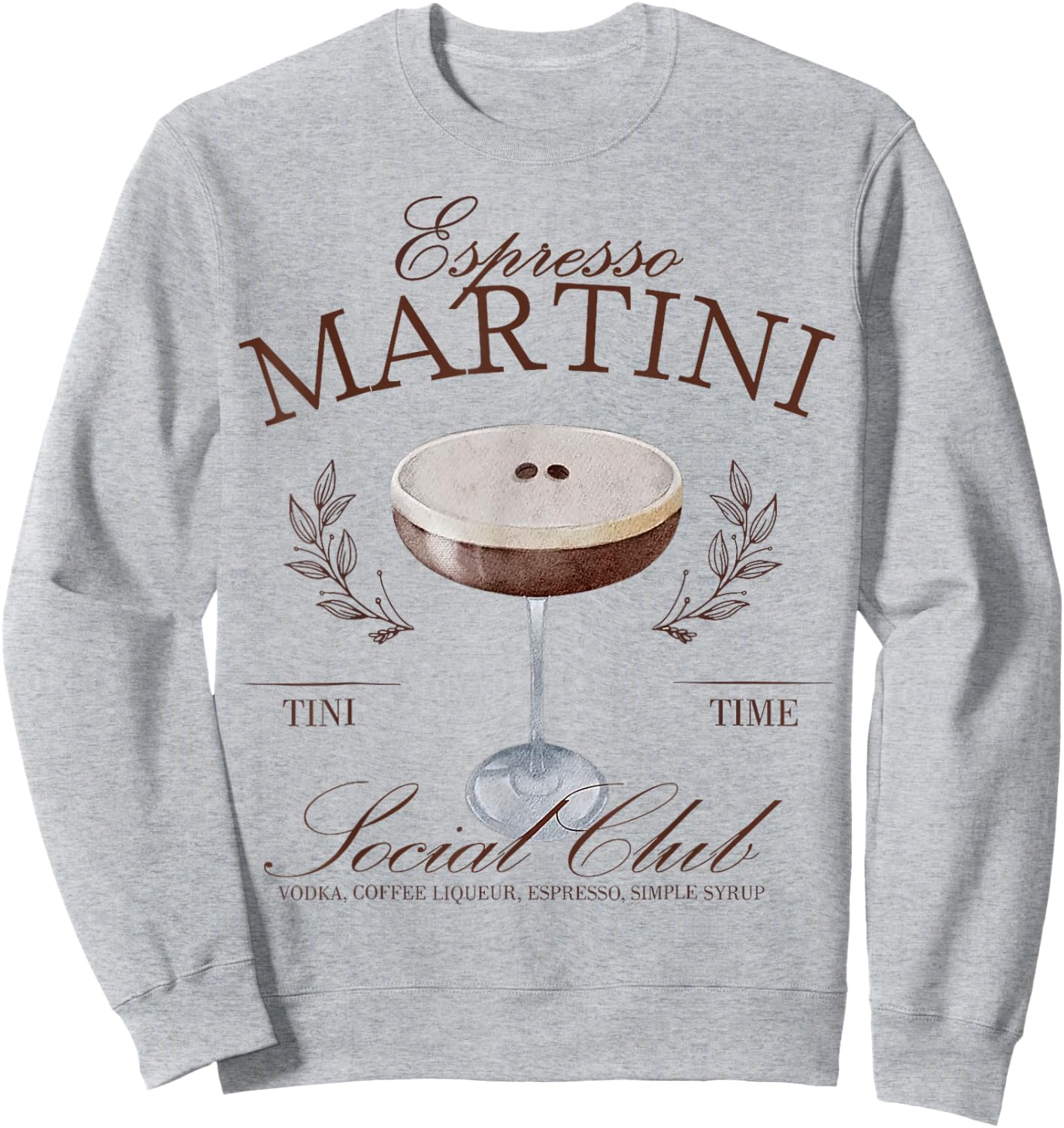 Espresso Martini Social Club Cocktail Bachelorette Design Sweatshirt - Sweatshirt | Ash