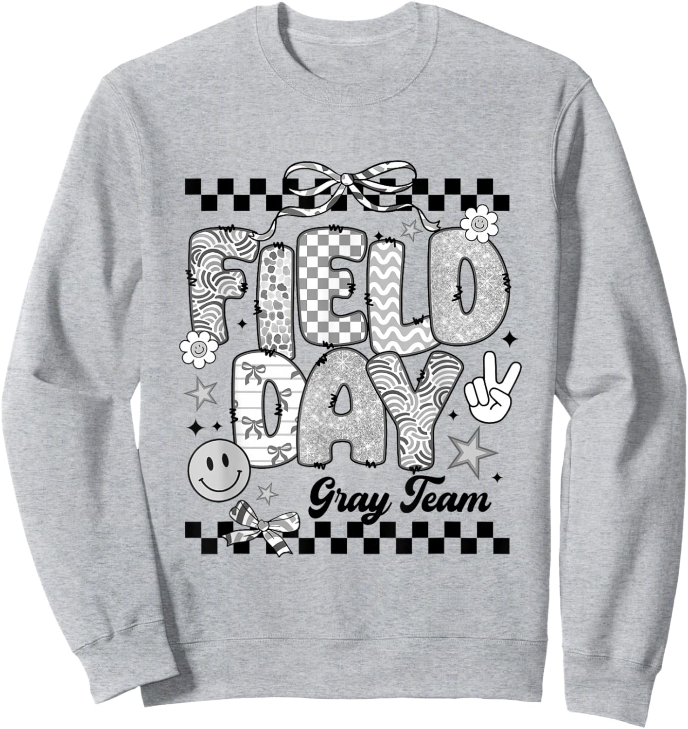 Gray Team Field Day 2026 Let The Games Begin Teacher Kids Sweatshirt - Sweatshirt | Ash