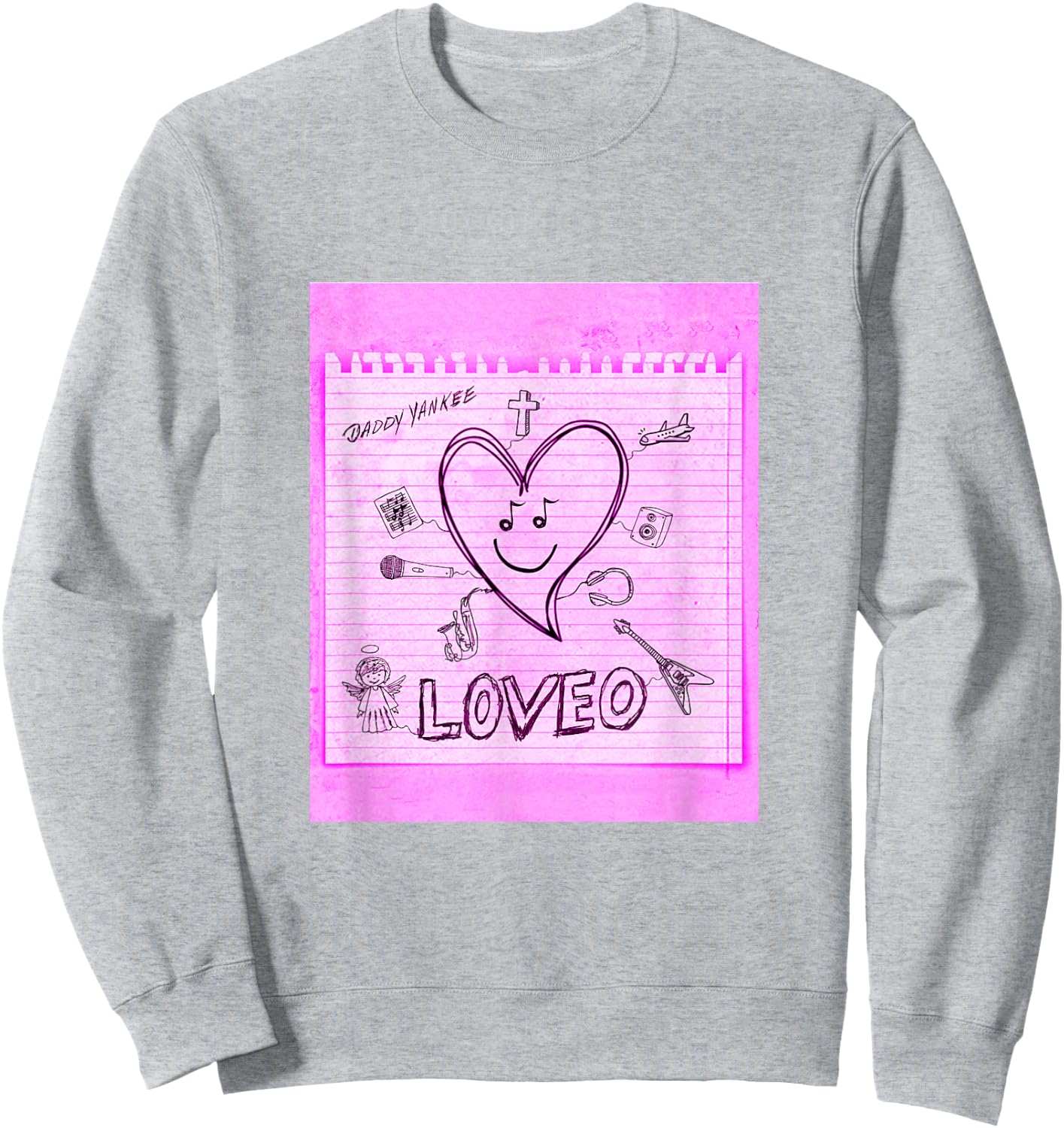 Official LOVEO Cover Merch Sweatshirt - Sweatshirt | Ash