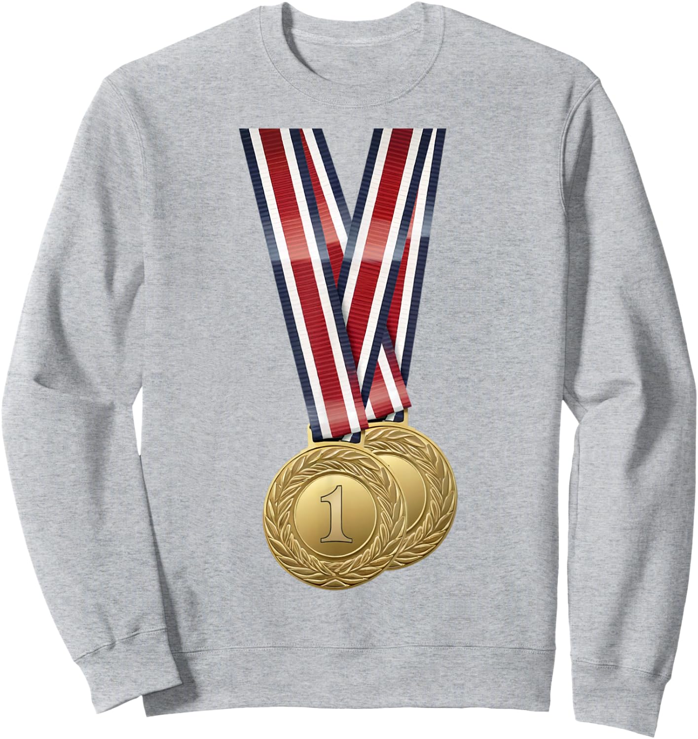 USA Sports Shirt Medal for Winners Champions USA Gifts Sweatshirt - Sweatshirt | Ash