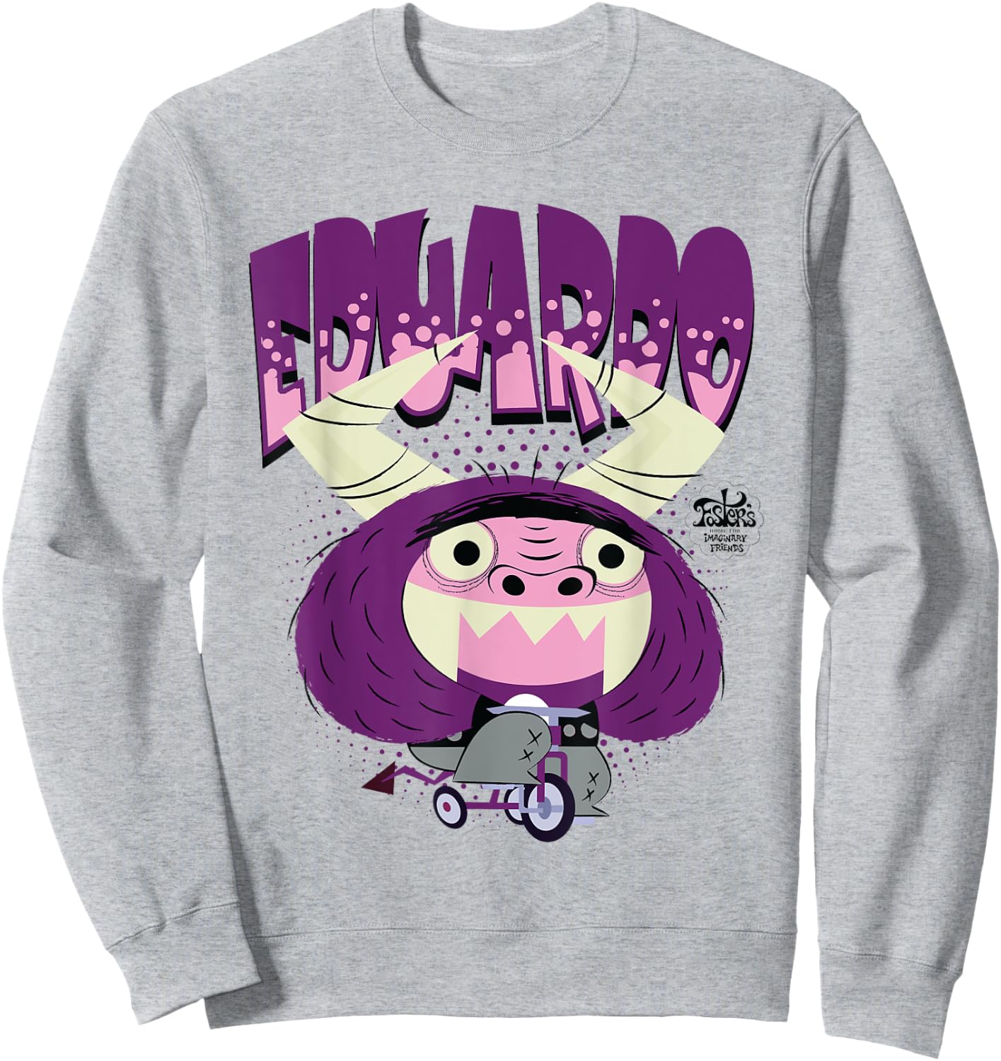 Foster's Home for Imaginary Friends Eduardo Biking Sweatshirt - Sweatshirt | Ash