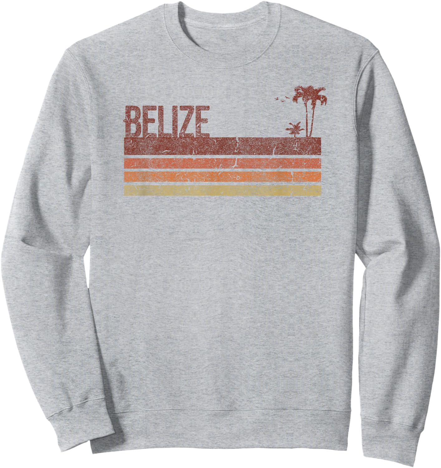 Belize Vintage 70s 80s Vacation Sweatshirt - Sweatshirt | Ash