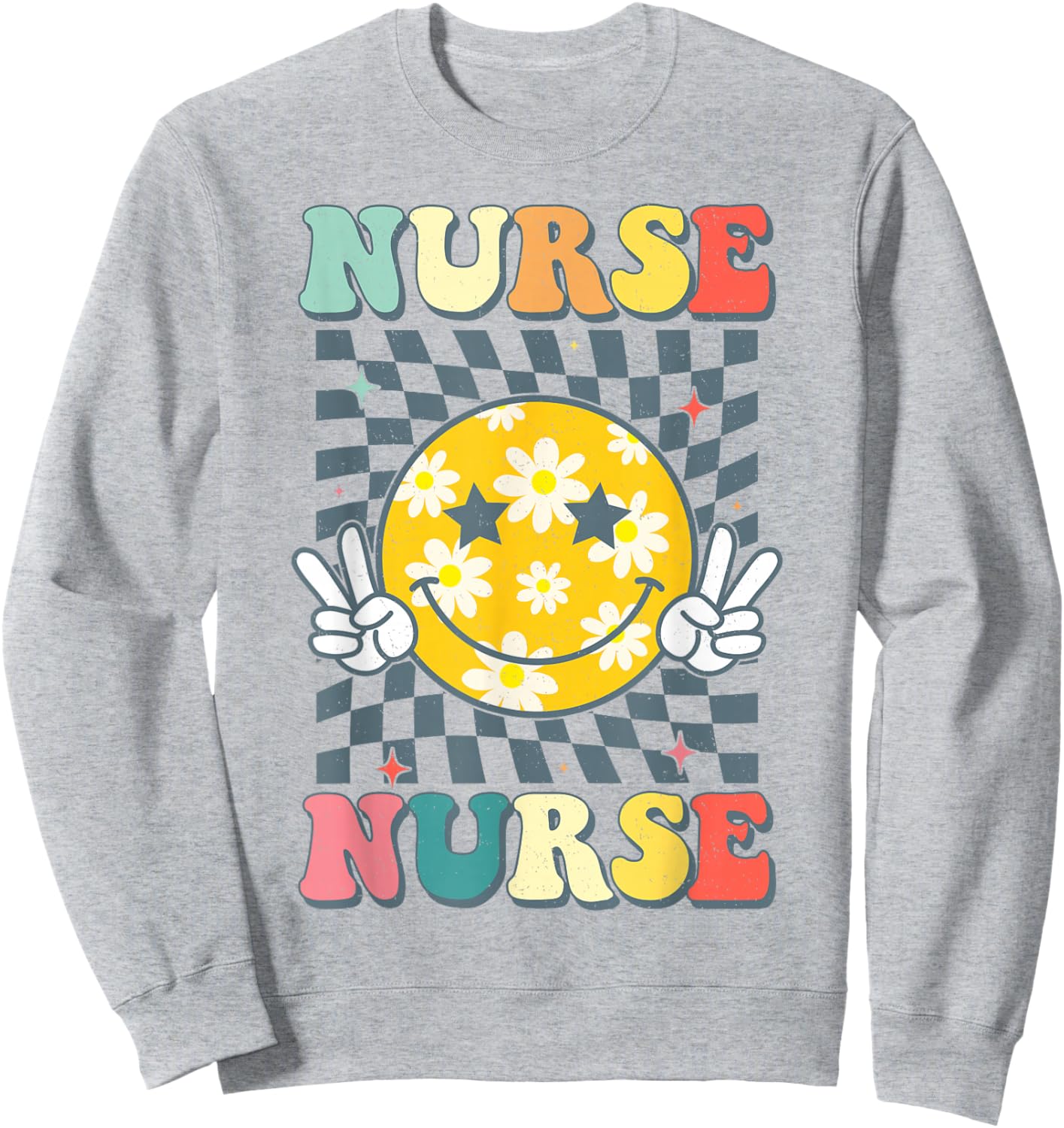 Groovy Nurse Shirt Women Future Nurse Appreciation Nursing Sweatshirt - Sweatshirt | Ash