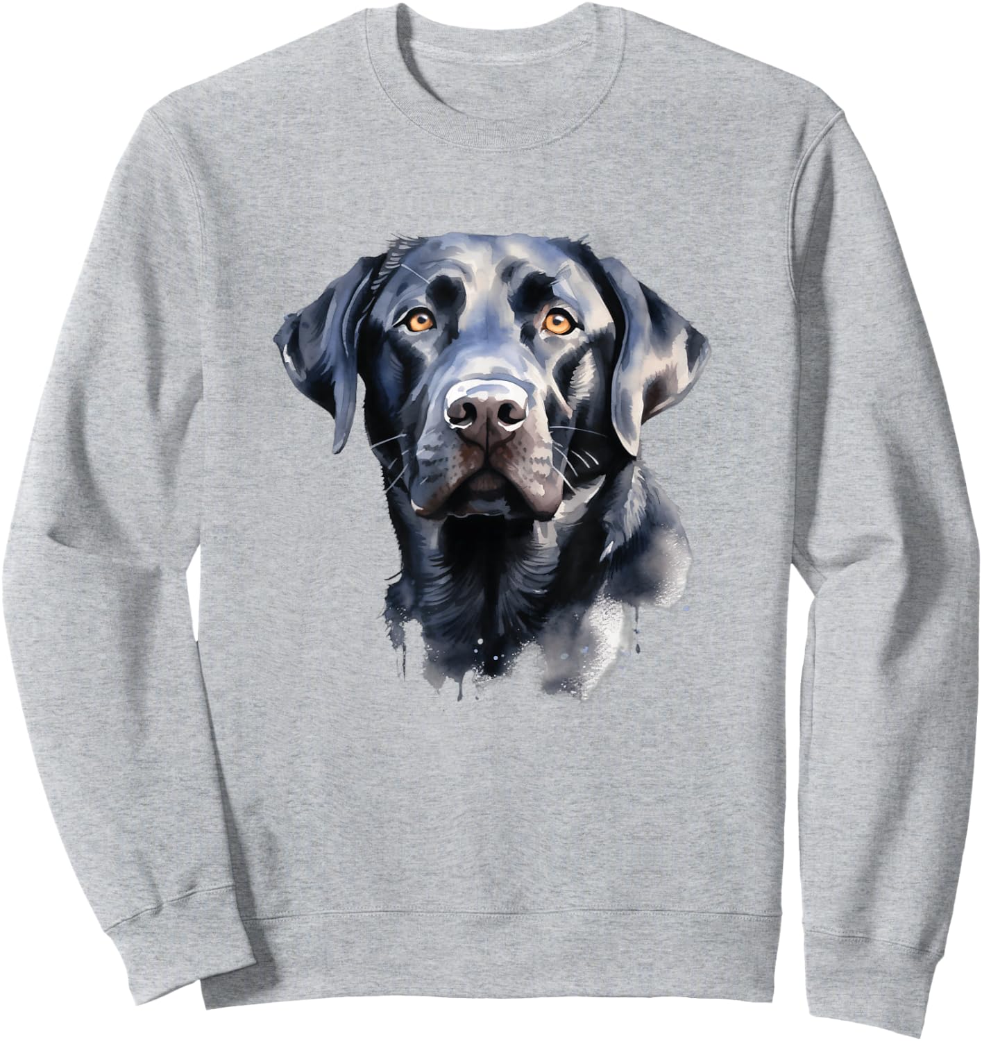 Dog Black Labrador Retriever Sweatshirt - Sweatshirt | Ash