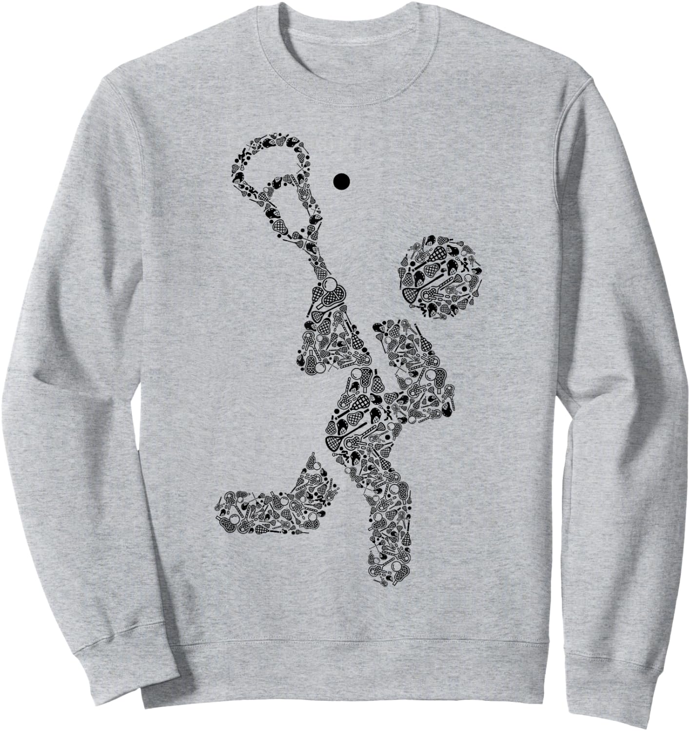 Icon Lacrosse Player Shirt | Lacrosse Coach Shirt | Lacrosse Sweatshirt - Sweatshirt | Ash