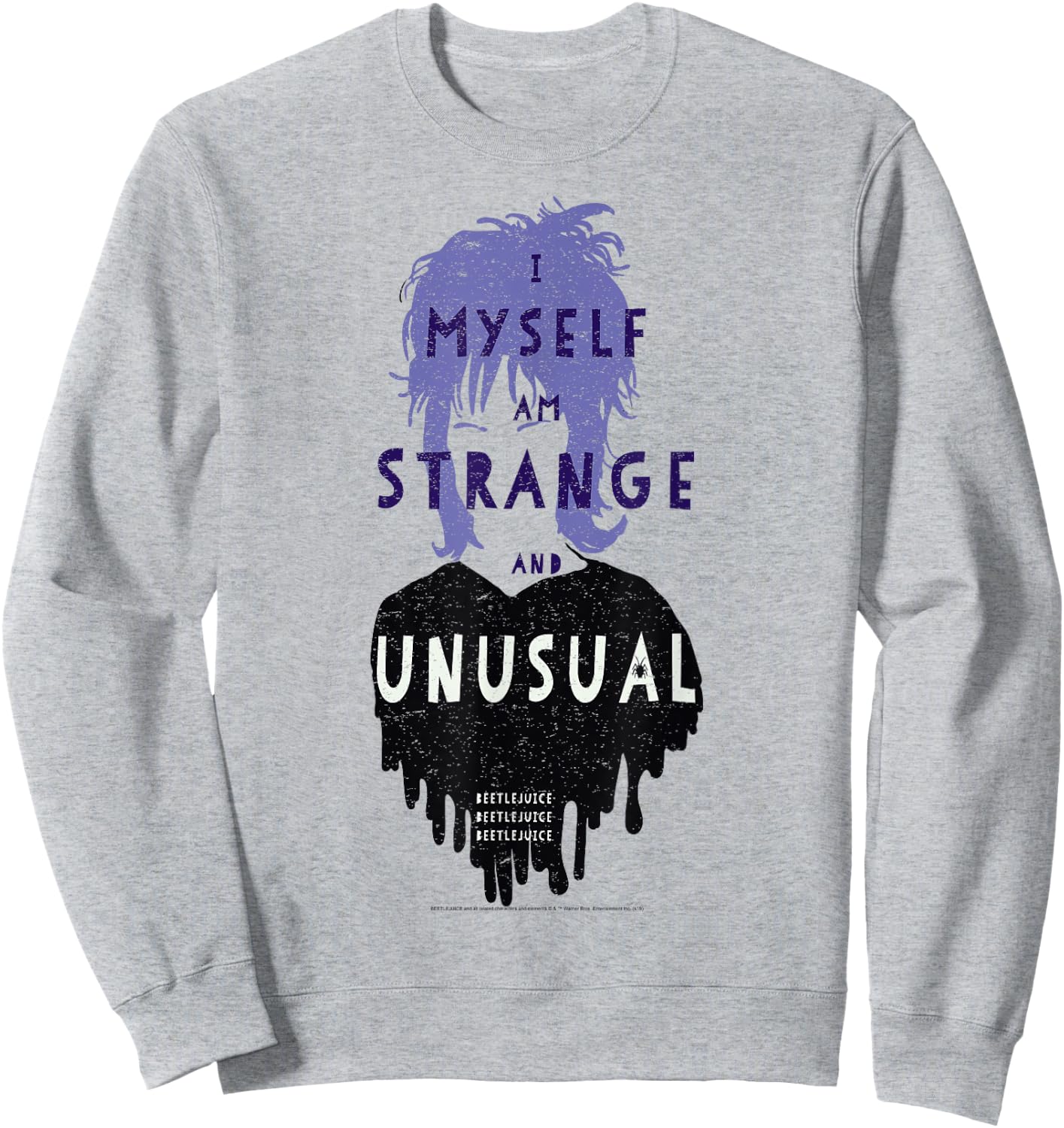 Beetlejuice Lydia I Myself Am Strange and Unusual Minimal Sweatshirt - Sweatshirt | Ash
