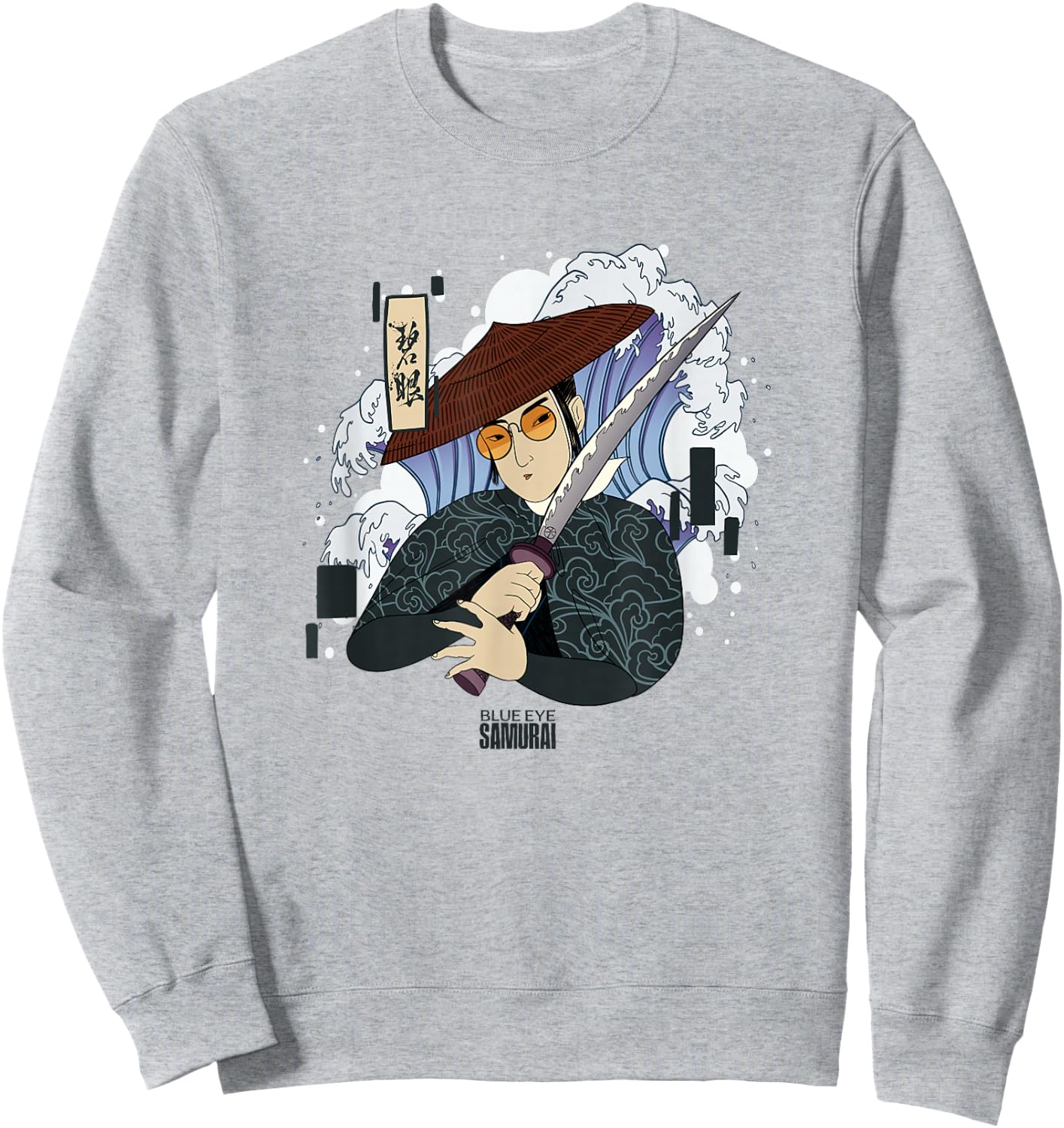 Netflix Blue Eye Samurai Mizu Ancient Japanese Art Style Sweatshirt - Sweatshirt | Ash