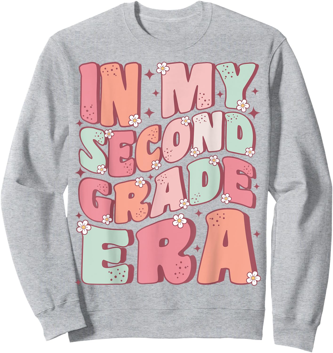 In My Second Grade Era Cute Groovy 2nd Grade Back to School Sweatshirt - Sweatshirt | Ash