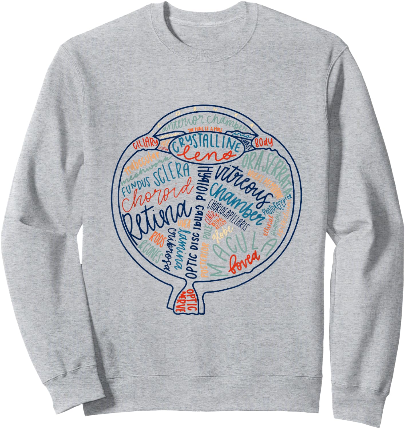 Eyes Anatomy Optometry Future Optometrist Optical Gift Sweatshirt - Sweatshirt | Ash
