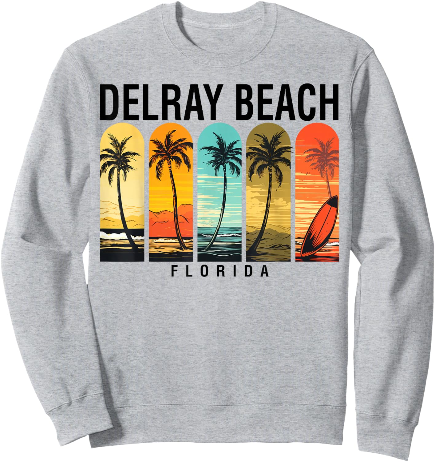 Delray Beach Florida Men Beach Rider Women Sweatshirt - Sweatshirt | Ash