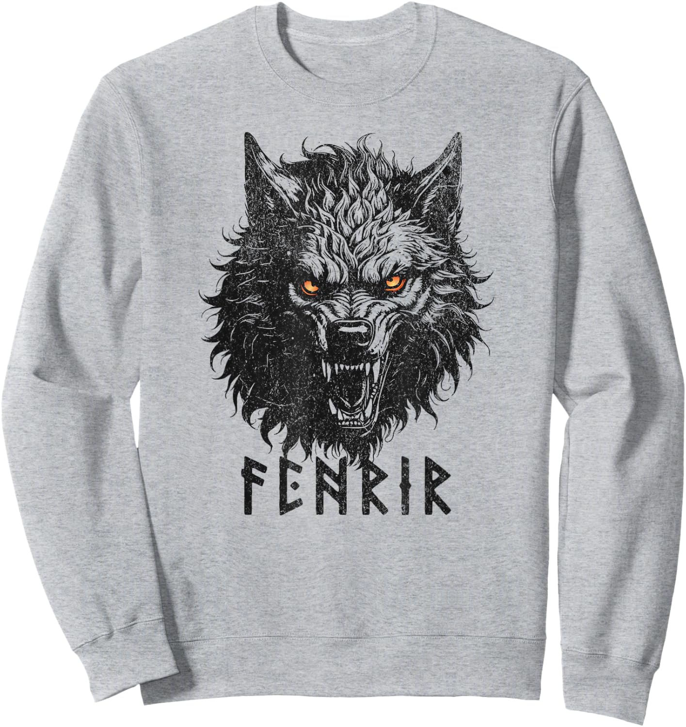 Fenrir Wolf Of Odin Old Norse Mythology Viking Celtic Fenris Sweatshirt - Sweatshirt | Ash